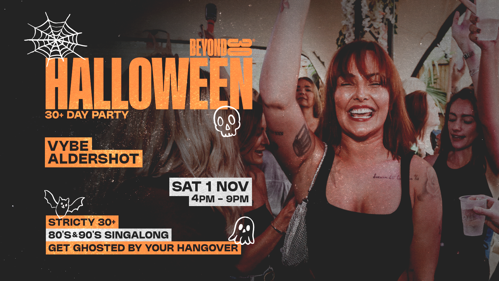 OVER 30s HALLOWEEN DAY PARTY – ALDERSHOT🎃