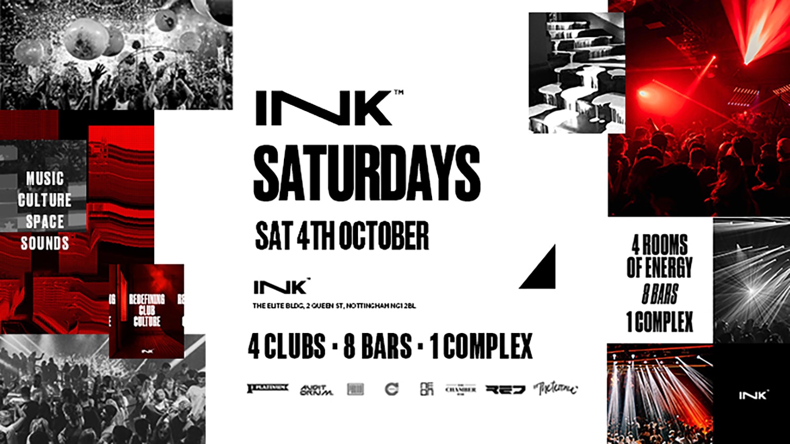 Ink. – Saturdays – Every Saturday [LAST TICKETS]