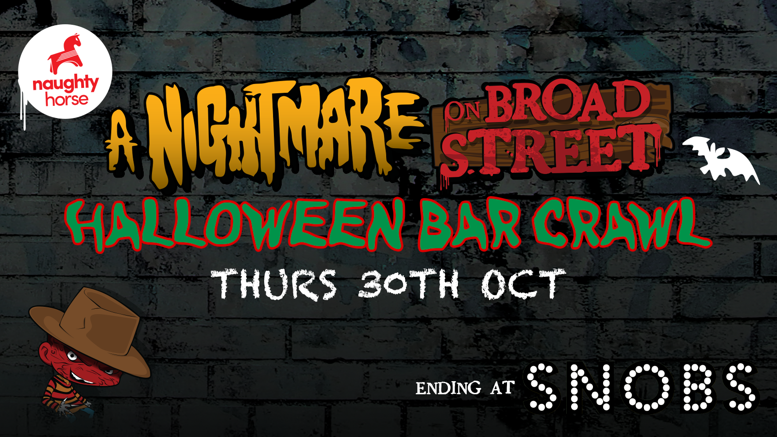 Nightmare On Broad Street: Halloween Bar Crawl [SNOBS]
