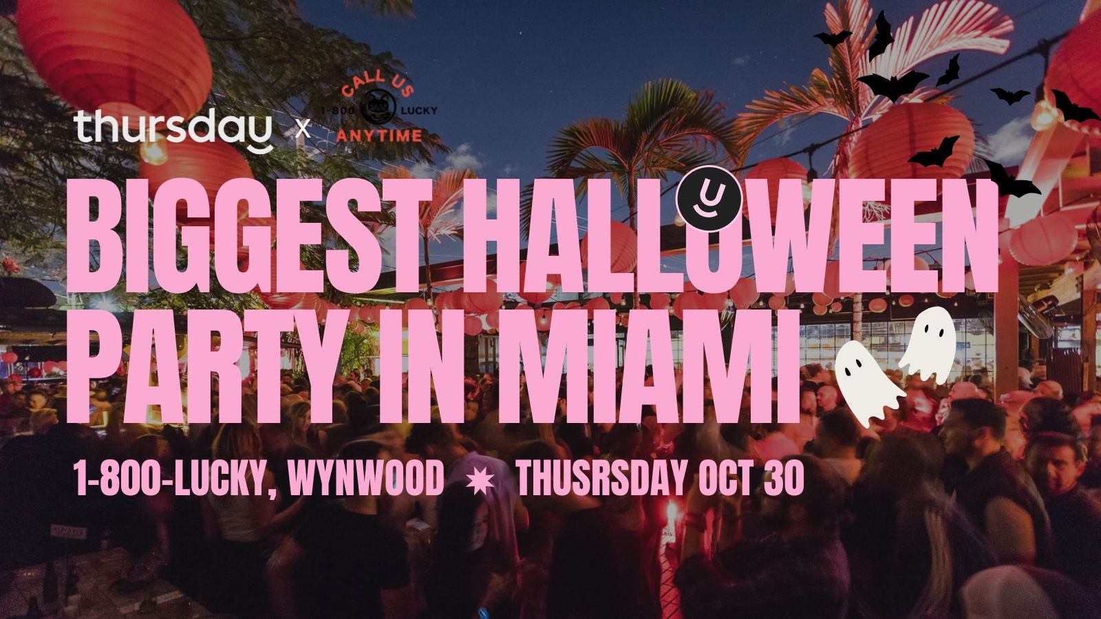 Thursday | Biggest Halloween Party in Miami @ 1-800-Lucky | Wynwood