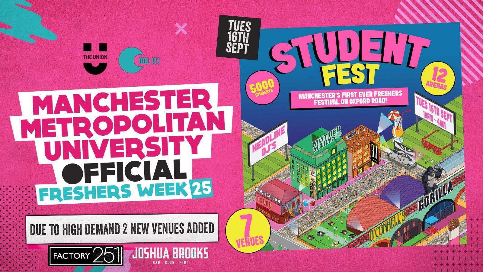 MANCHESTER MET – MMU – OFFICIAL All Access Freshers Wristband 2025 🎟️ DAY 3 EVENT : STUDENT FEST!
