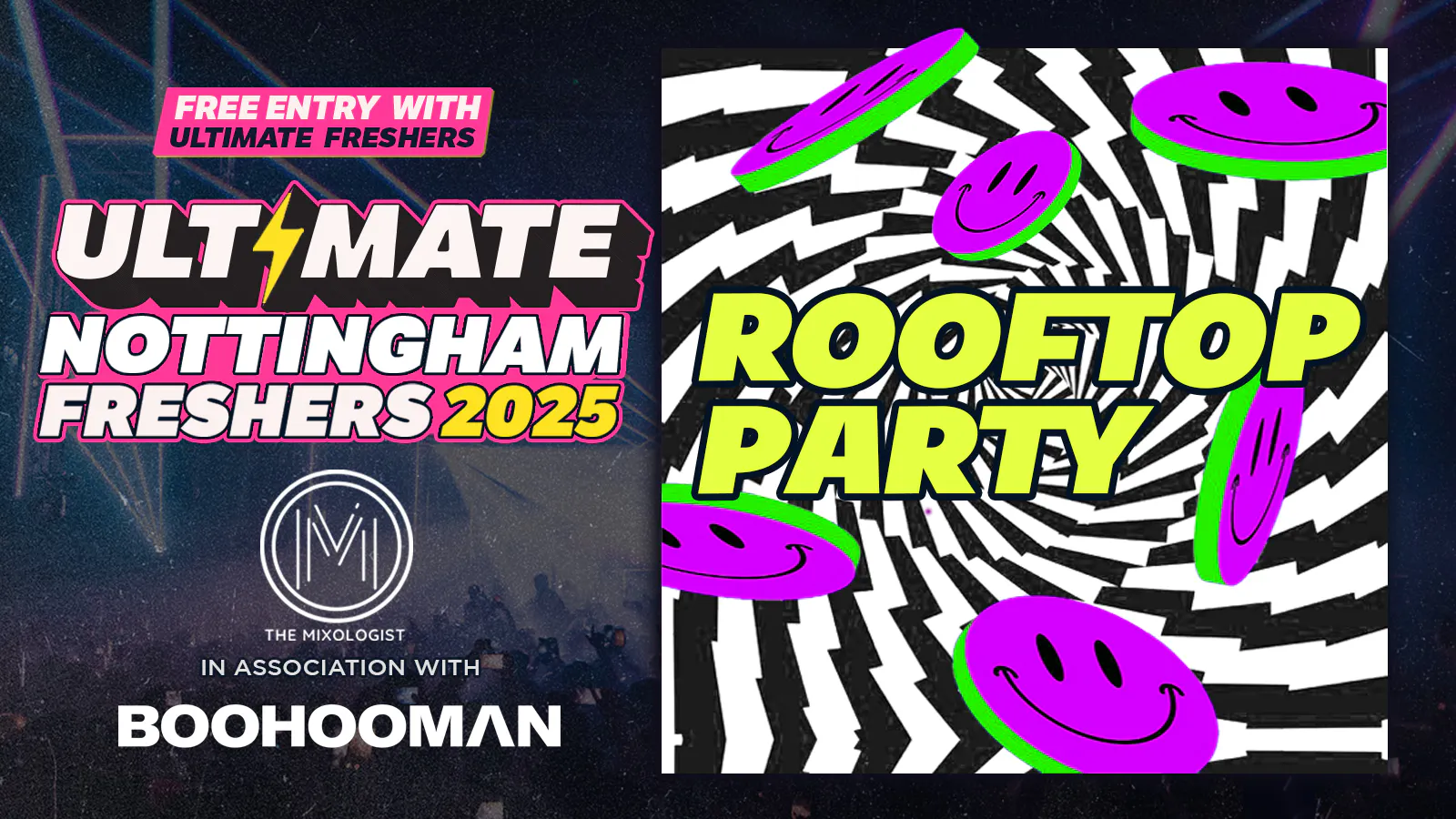 ROOFTOP RAVE NOTTINGHAM 2025 ⚡ at The Mixologist, Nottingham on 22nd ...