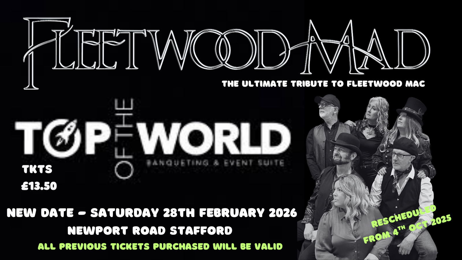 Fleetwood Mad at Top Of The World Stafford