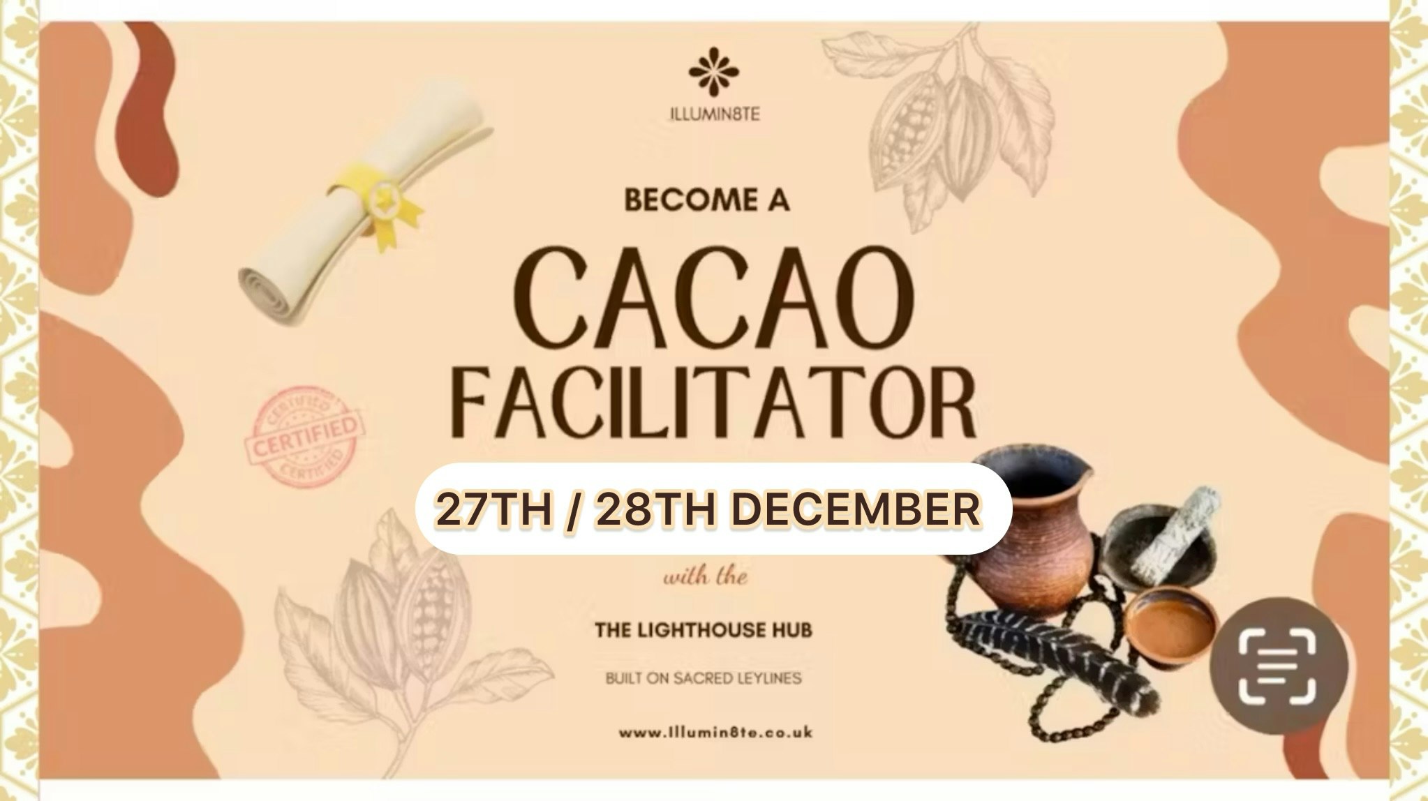 Cacao Facilitator Training Course / Wingsofbuddha (27th / 28th December) @ THE LIGHTHOUSE HUB