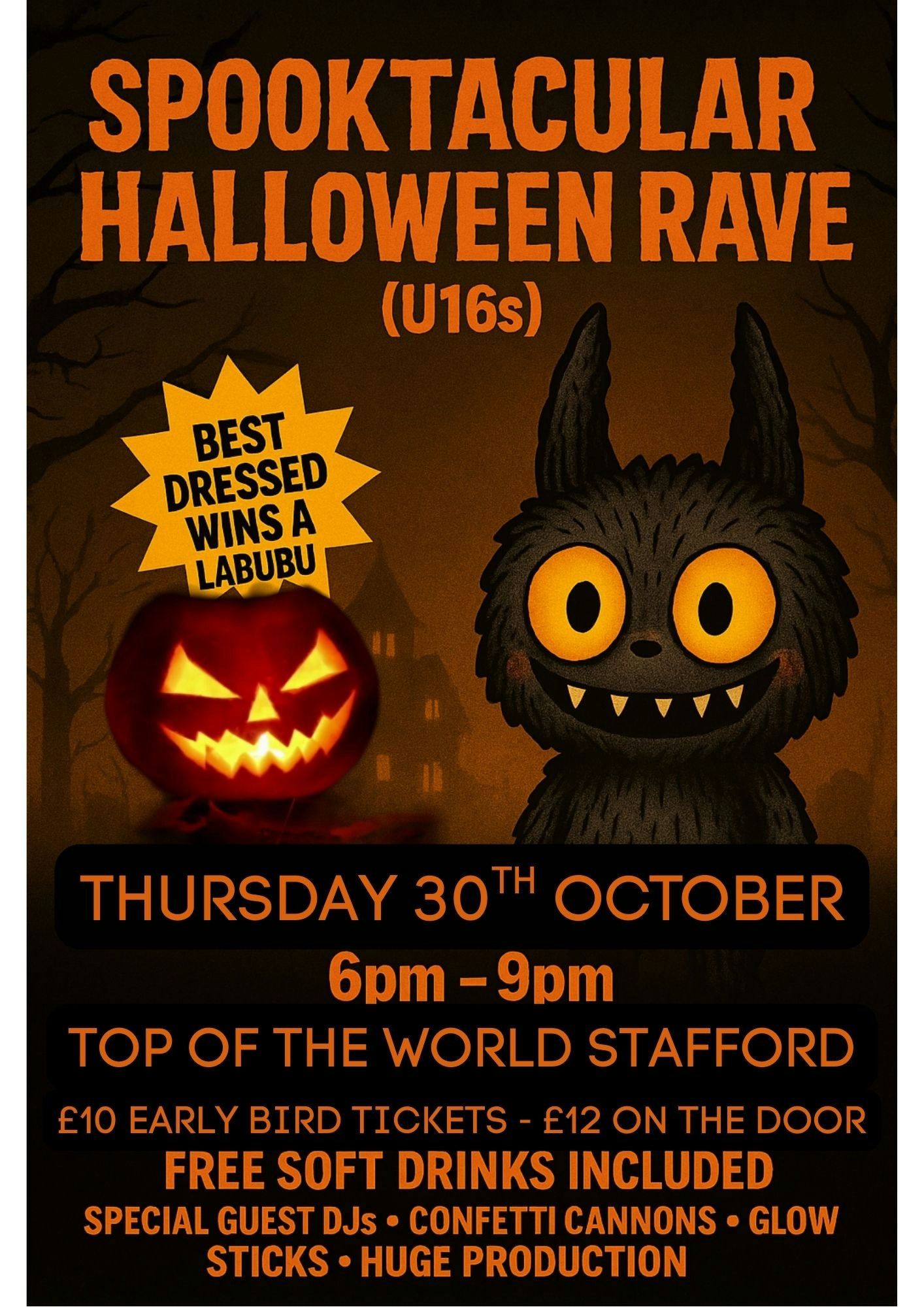 Labubu giveaway – Halloween rave