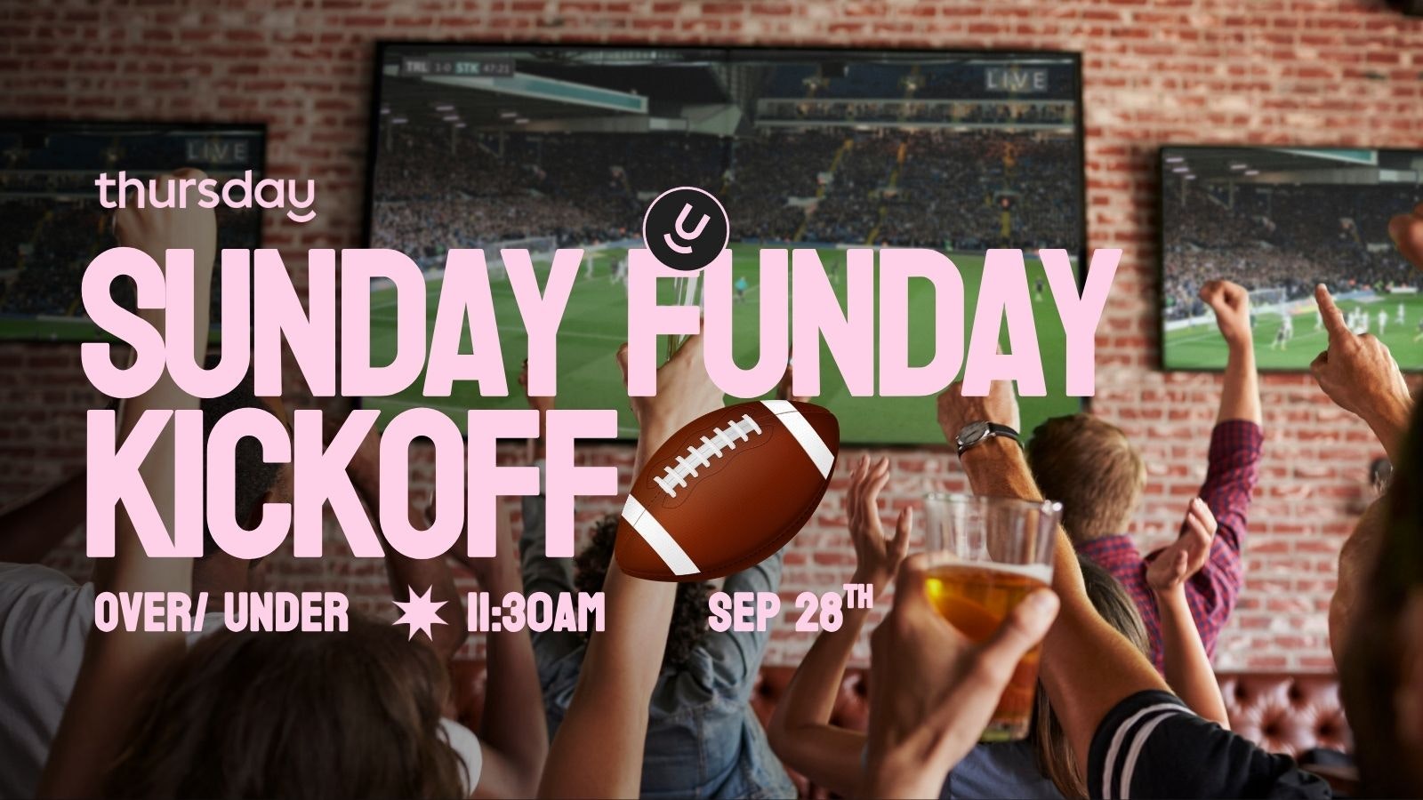 Sunday | Sunday FUNDAY Kickoff 🏈 | Over/ Under, Lincoln Park