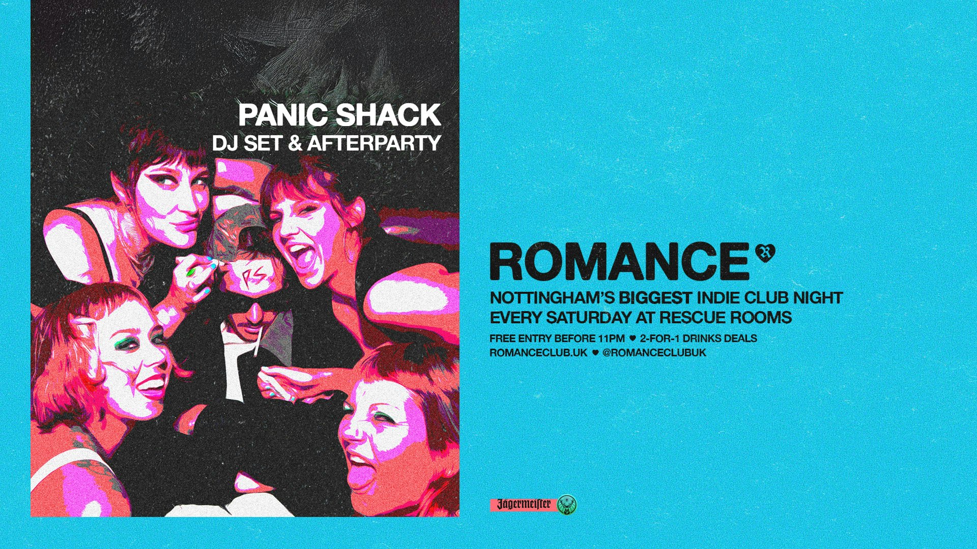 ROMANCE 💚 Panic Shack DJ Set 🩷 Nottingham’s biggest indie club night