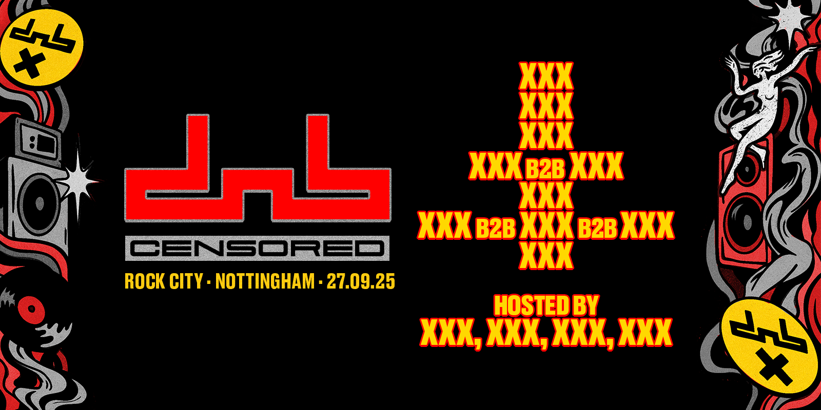 DnB Allstars at Rock City (Censored – featuring Secret Headliners announced on the day)