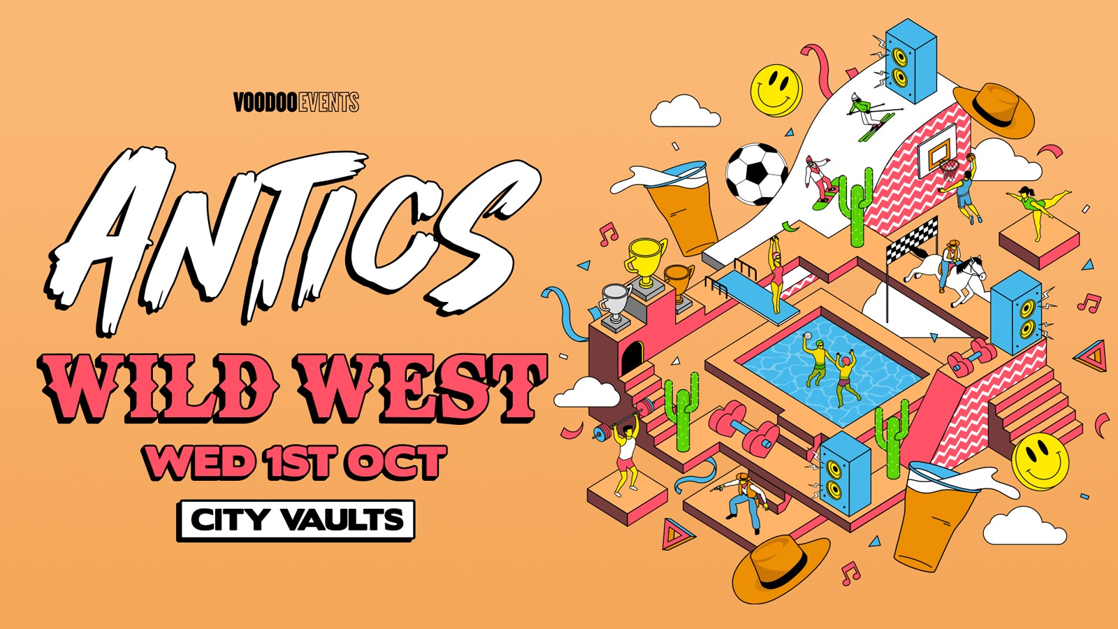 Antics! Wednesdays at City Vaults – WILD WEST SPECIAL! 🌵🤠