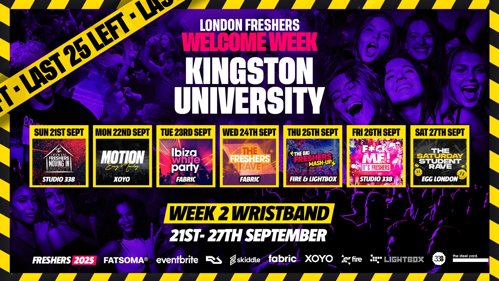 The London Halloween Guide : Kingston University Freshers – London Freshers Week 2025