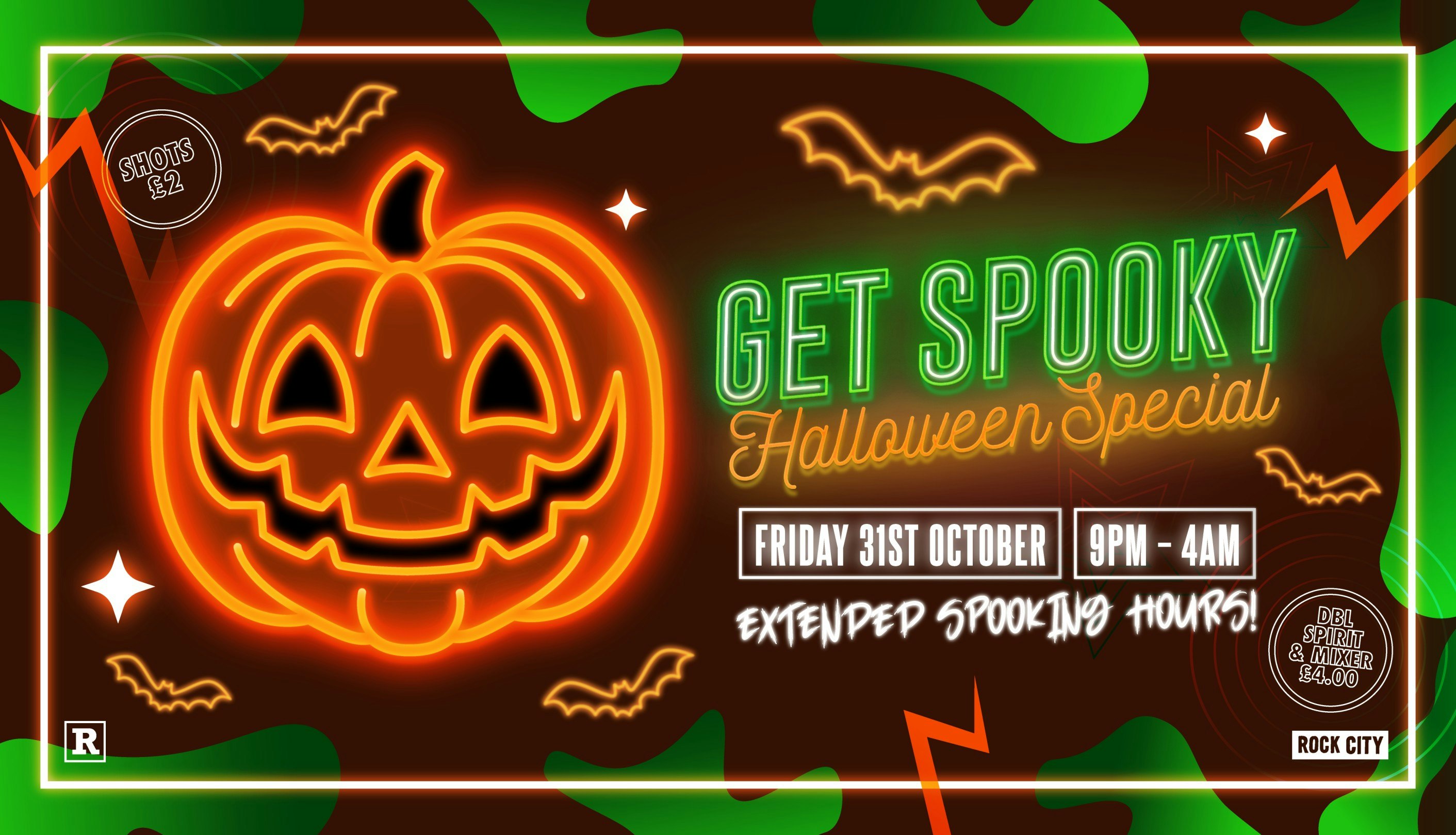 Get Lucky – GET SPOOKY – THIS IS HALLOWEEN SPECIAL! (EXTENDED SPOOKING HOURS) – Nottingham’s Biggest Friday Night – 31/10/25