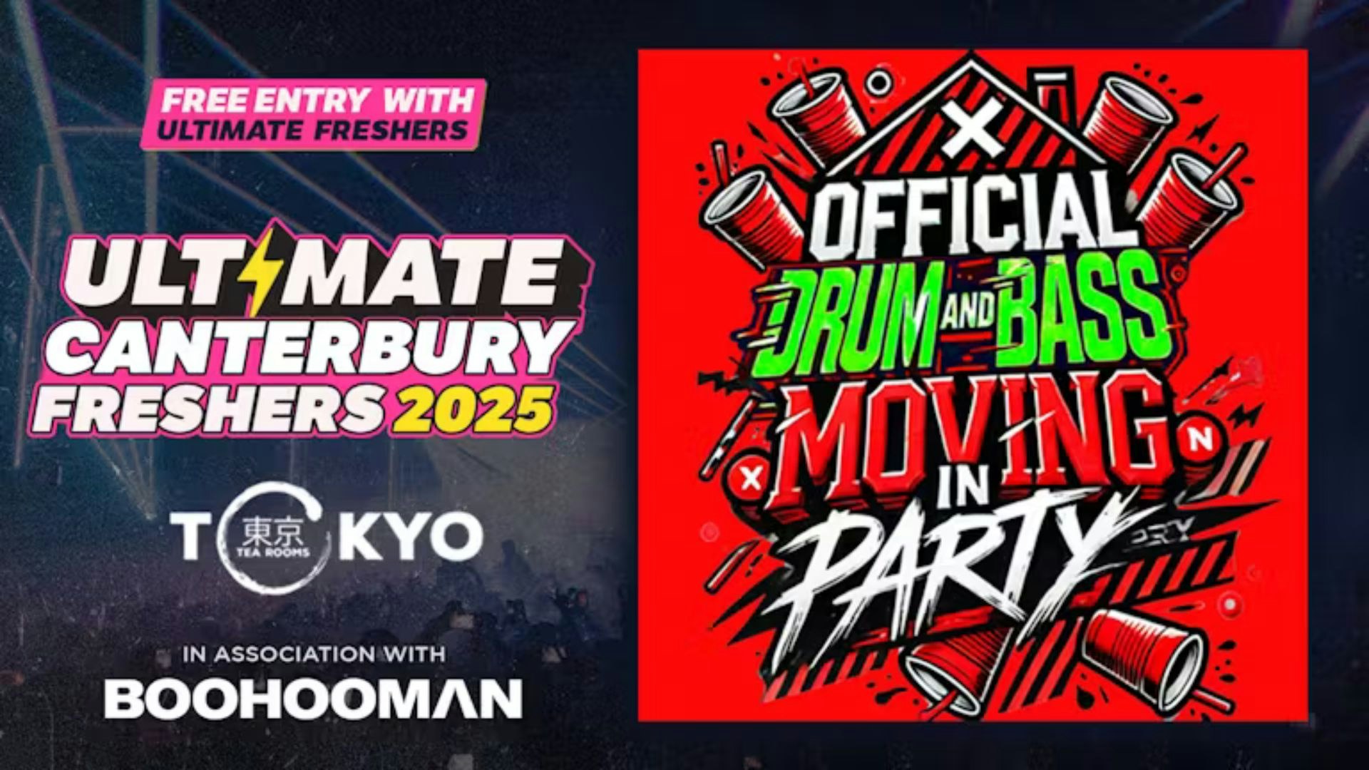 OFFICIAL DNB MOVE IN PARTY! Canterbury’s Wildest House Party! 🚨 FINAL 50 TICKETS! 🚨