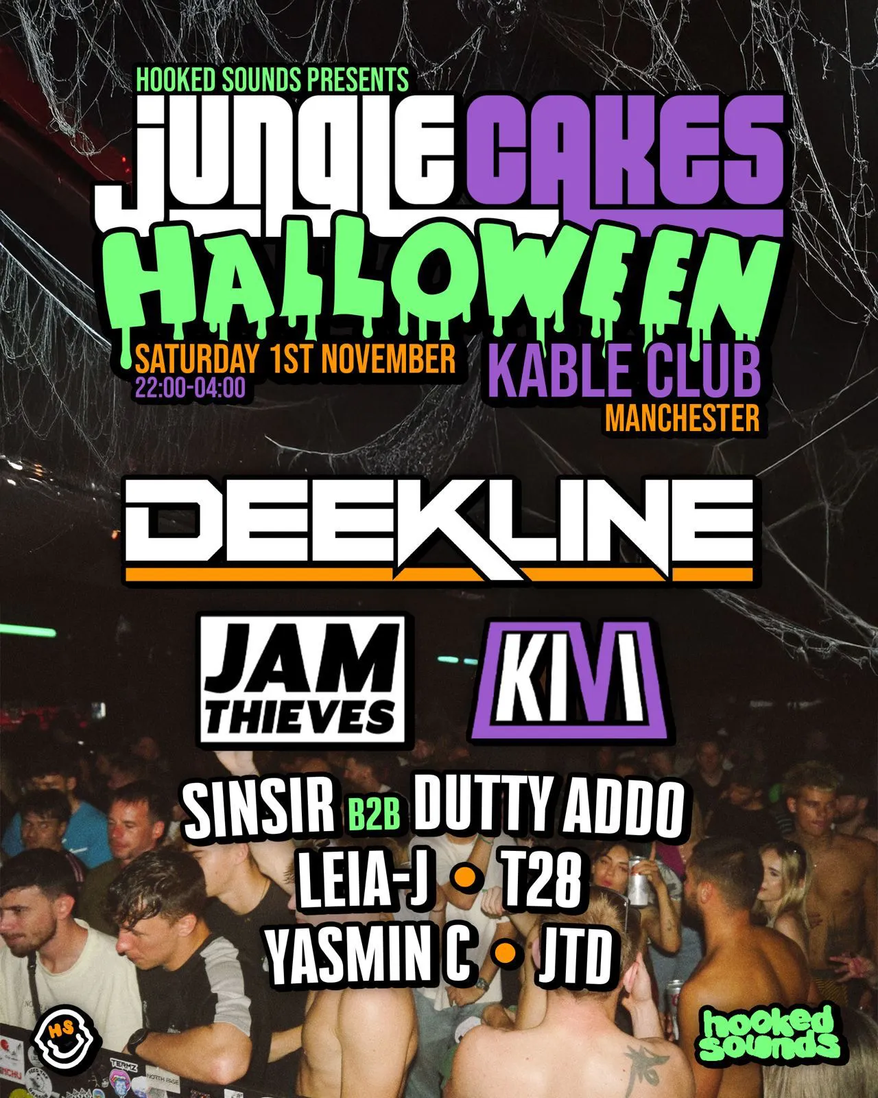 Jungle Cakes x Hooked Sounds : Halloween w/ Deekline, Jam Thieves ...