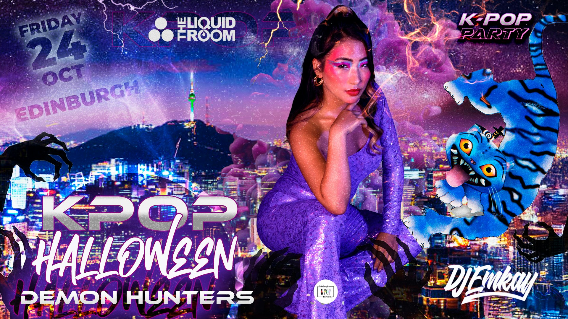 Edinburgh KPOP HALLOWEEN Demon Hunters with DJ EMKAY | Friday 24th October