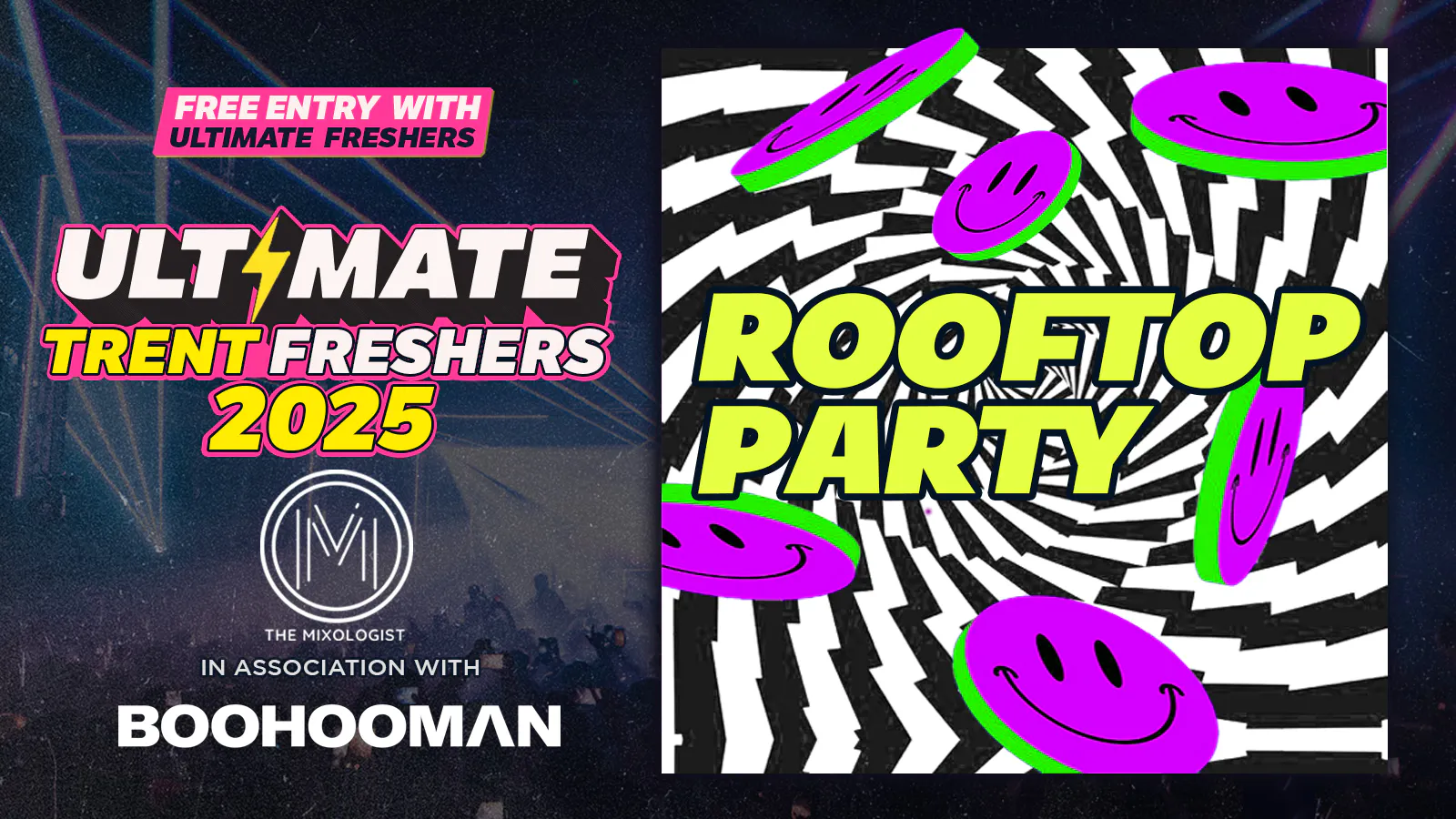 ROOFTOP RAVE NOTTINGHAM 2025 ⚡ at The Mixologist, Nottingham on 22nd ...