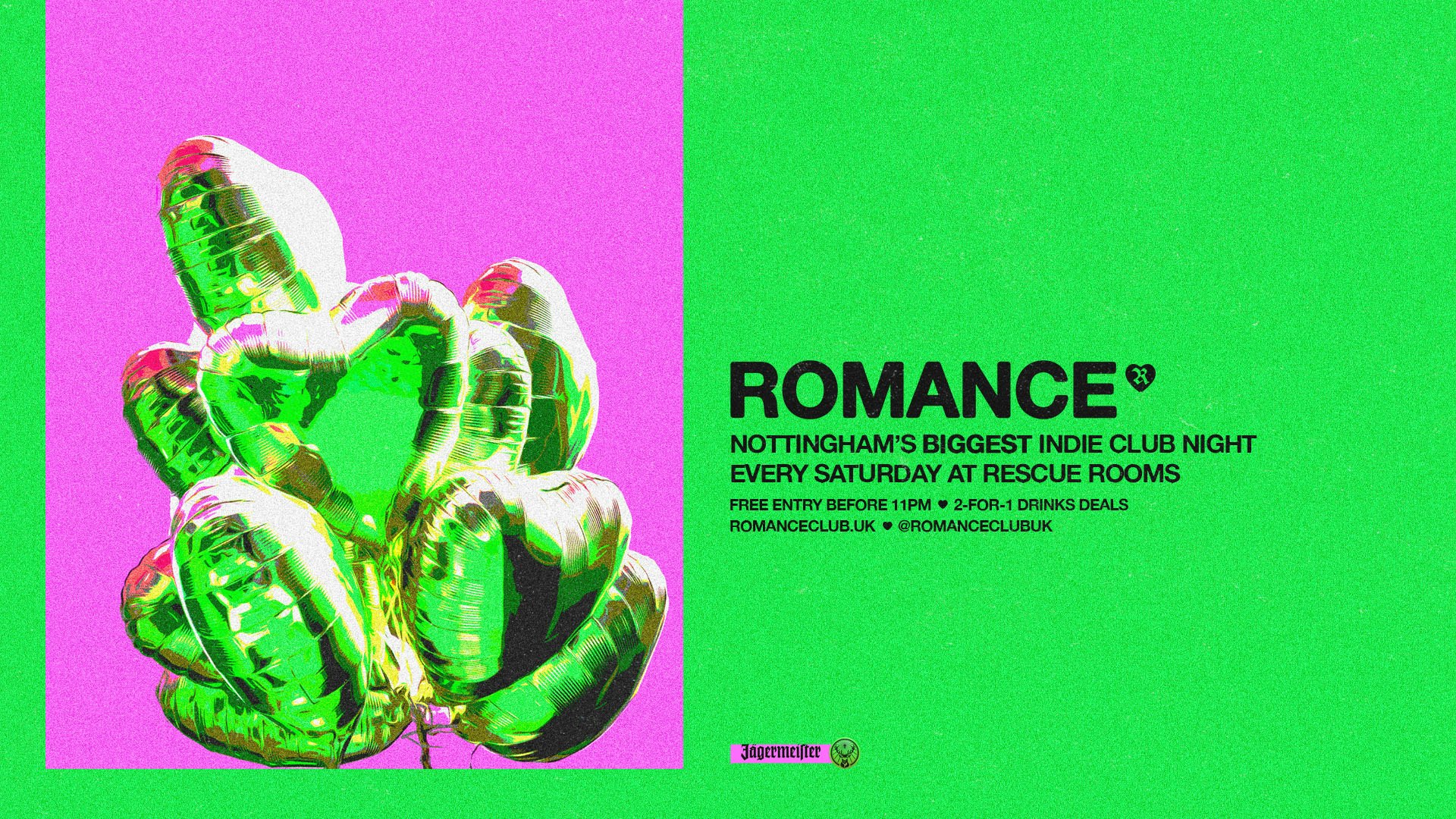 ROMANCE 💚 Nottingham’s biggest indie club night