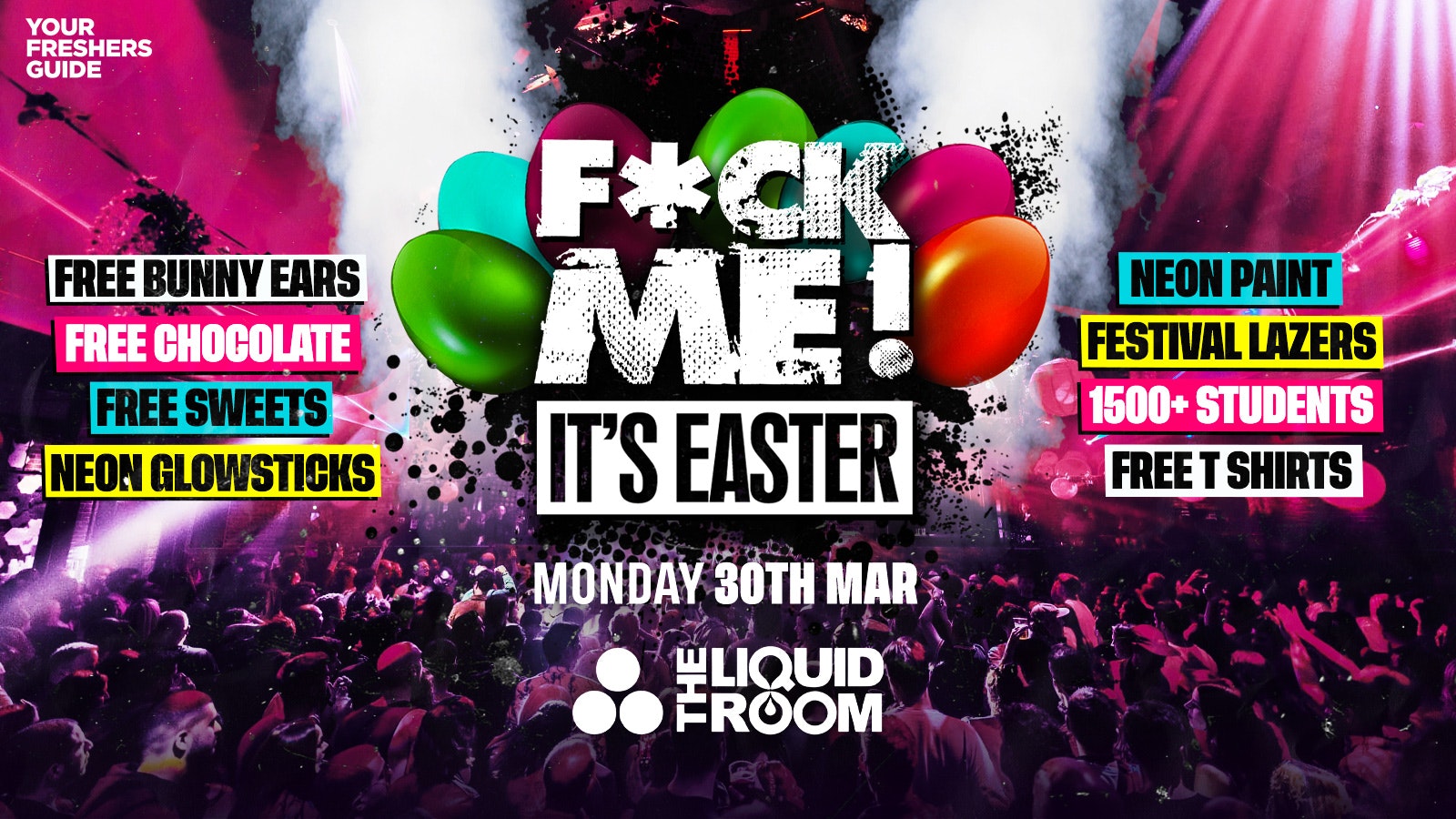 F*CK ME It’s Easter | Edinburgh Freshers 2026 – First 100 Tickets Only £1 🎉