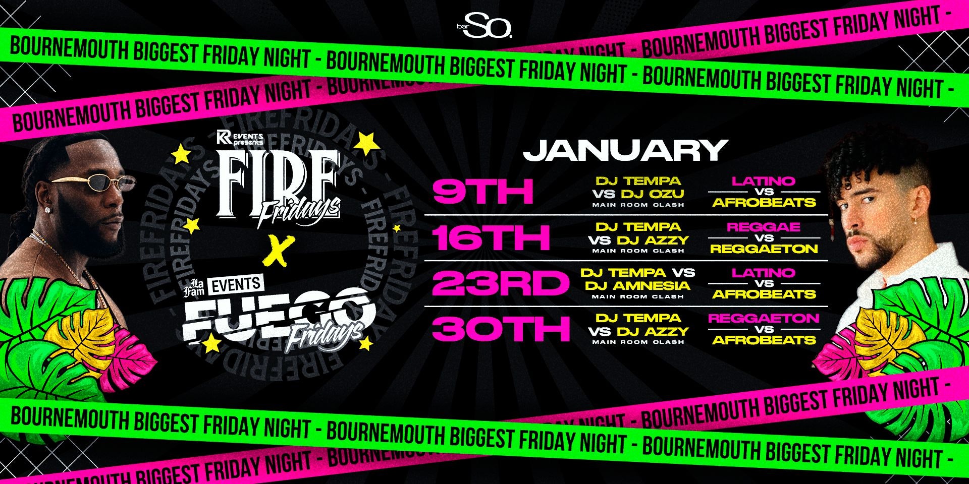 Fire Fridays @ Bar so 🔥 Bournemouth’s biggest Friday night!🥂