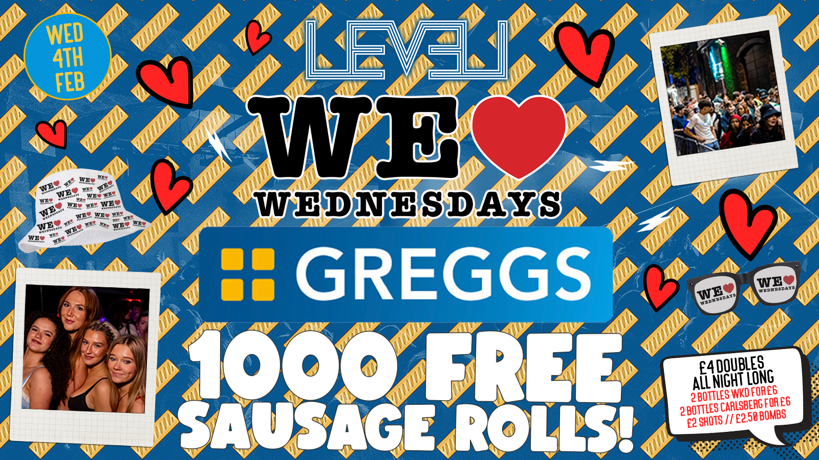 WE LOVE ❤️ WEDNESDAYS : GREGGS SPECIAL 🔵⚪️ 1000 FREE SAUSAGE ROLLS – LIVERPOOL’S LEGENDARY WEDNESDAY NIGHT