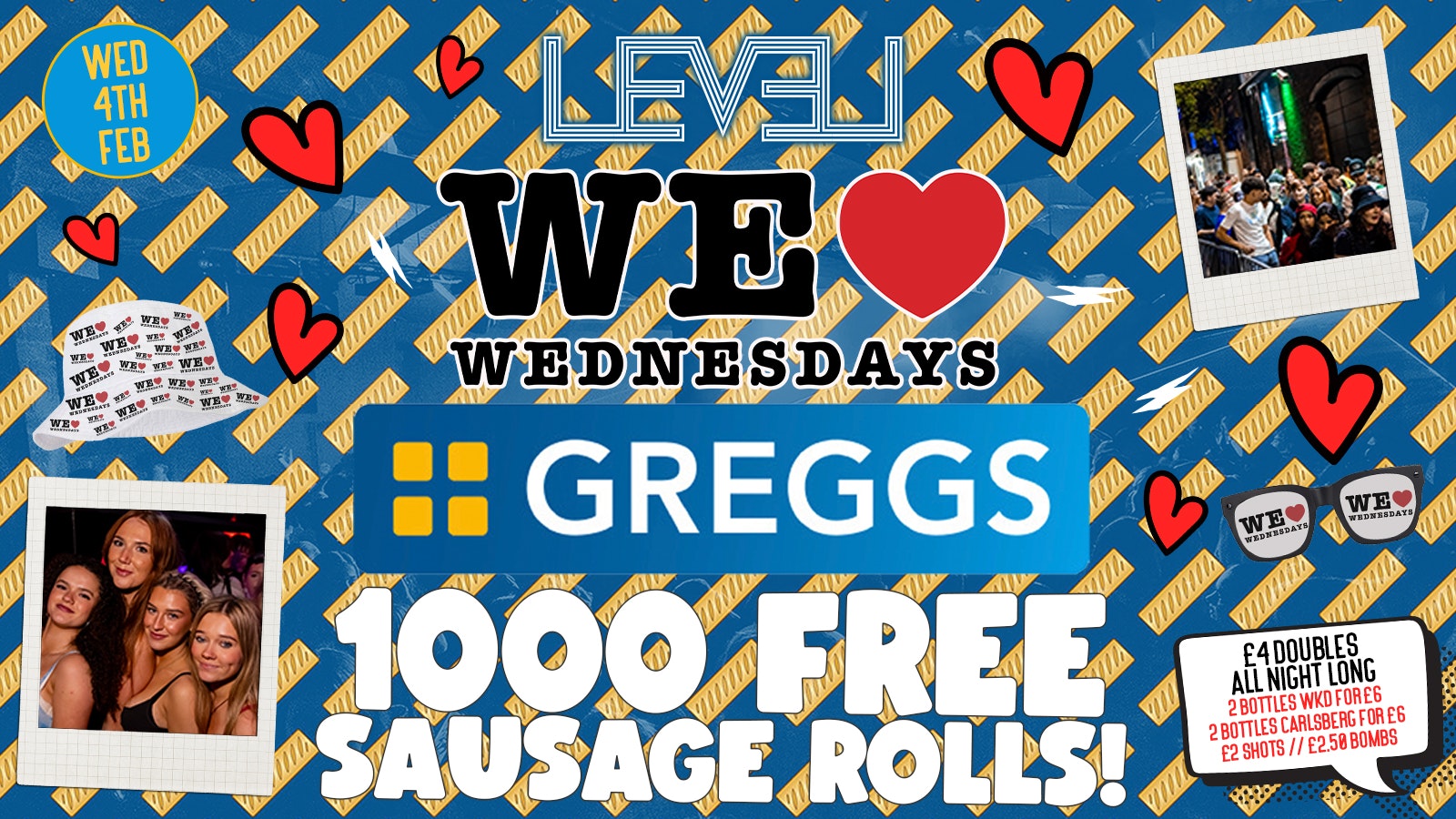 WE LOVE ❤️ WEDNESDAYS : GREGGS SPECIAL 🔵⚪️ 1000 FREE SAUSAGE ROLLS – LIVERPOOL’S LEGENDARY WEDNESDAY NIGHT