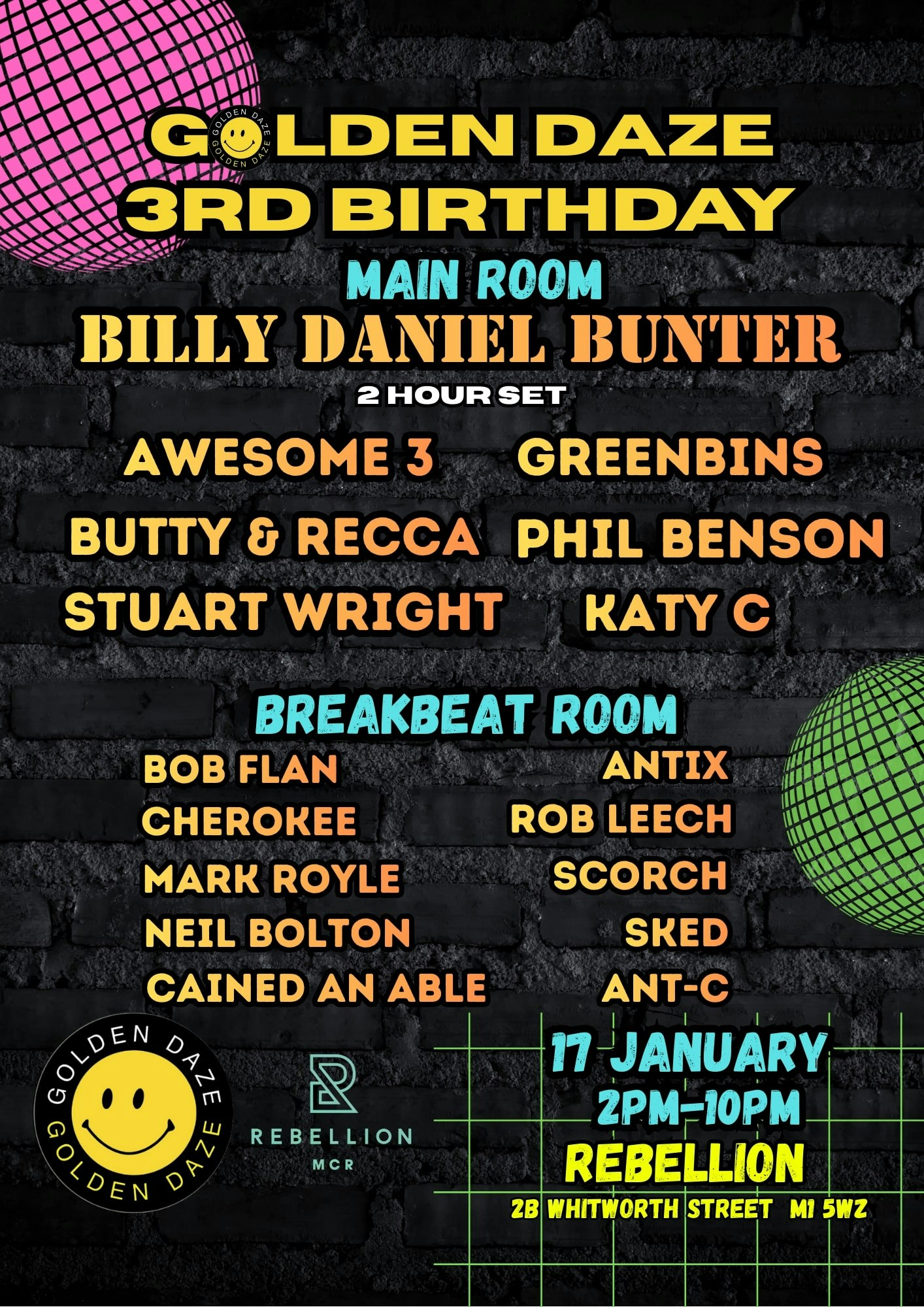 Golden Daze | 3rd Birthday Rave