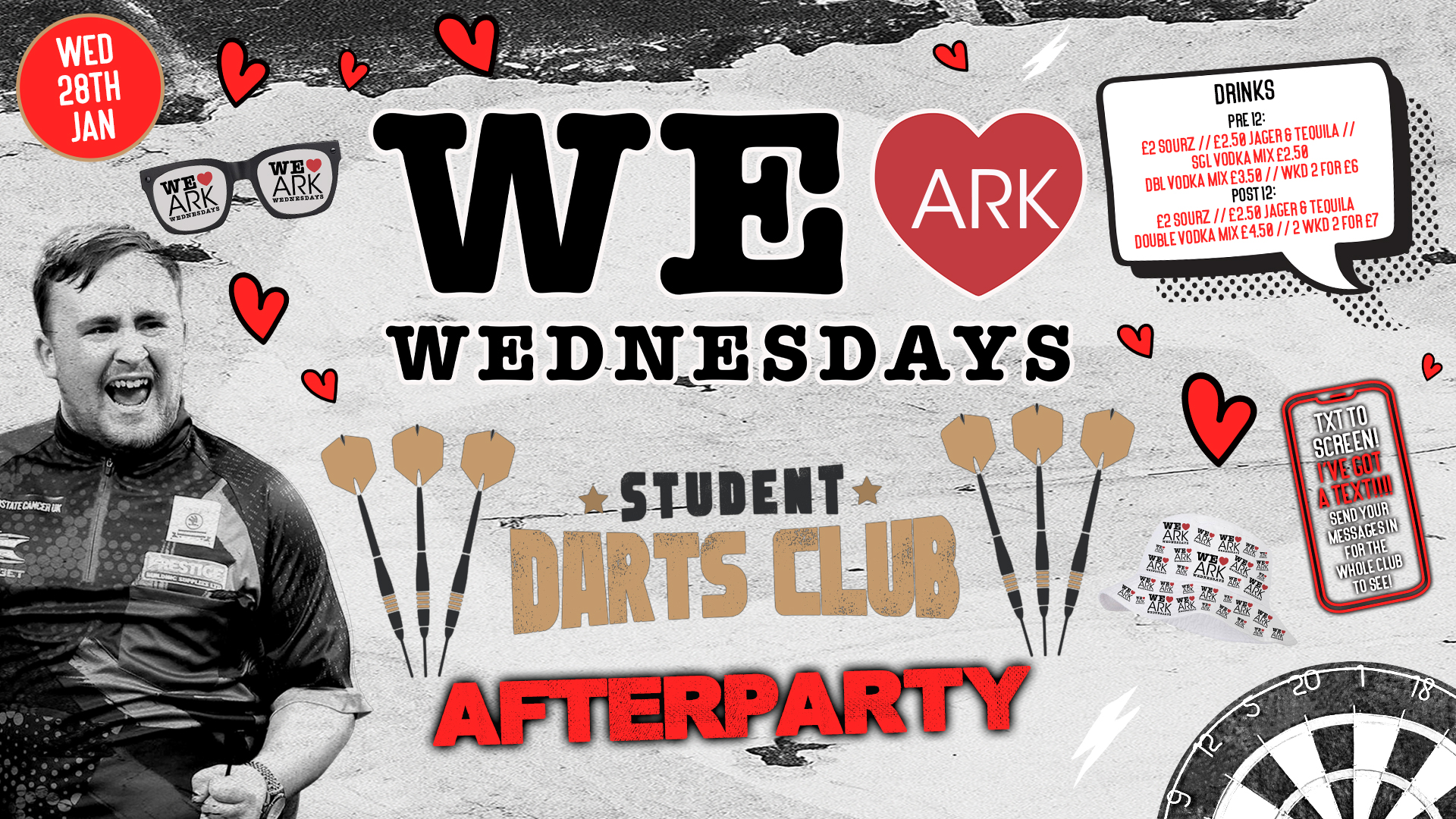 WE LOVE ❤️ WEDNESDAYS – STUDENT DARTS CLUB AFTER PARTY! Manchester’s Biggest Student Night!