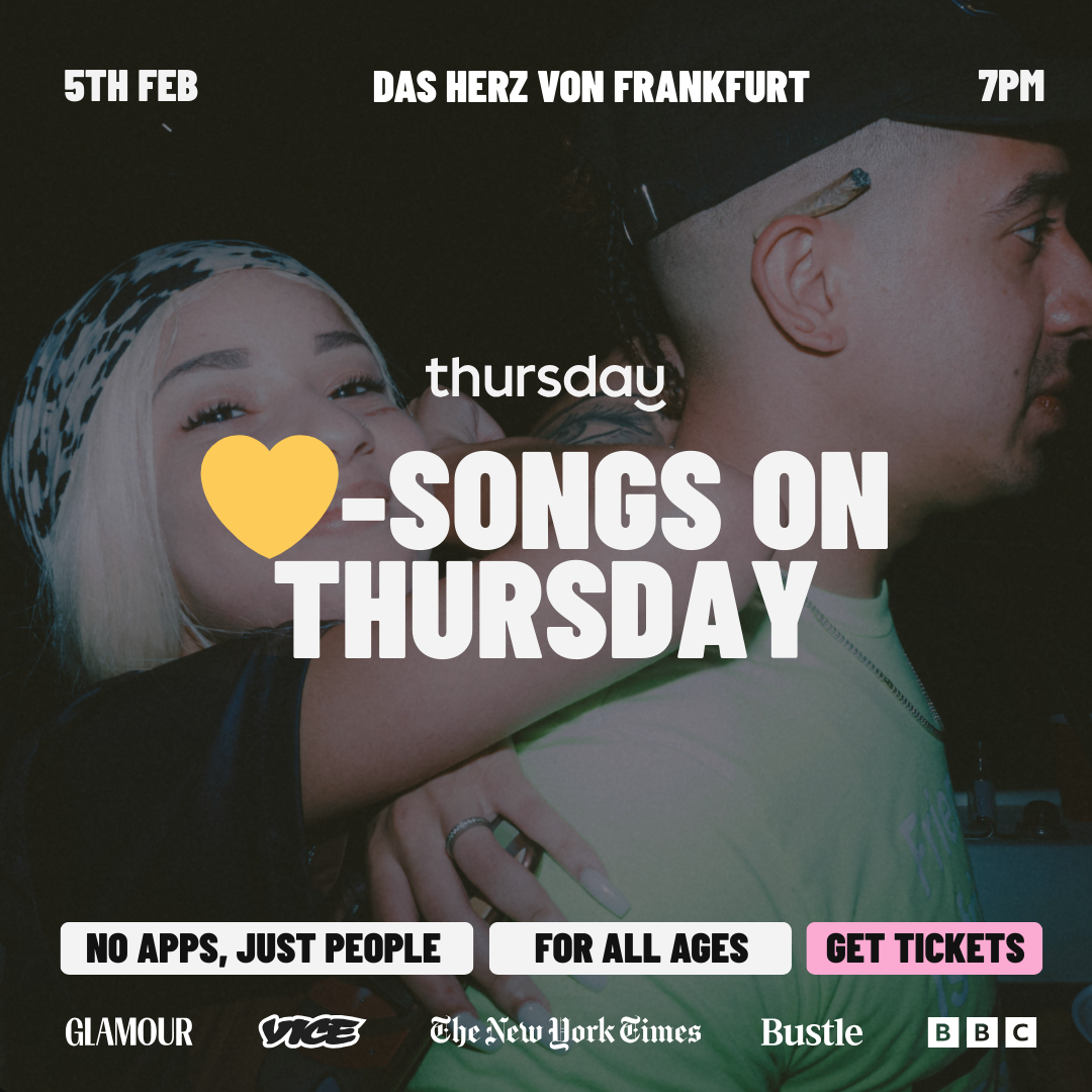 Thursday |  ♥︎-Songs on Thursday (All Ages) @ Herz von Frankfurt | Frankfurt