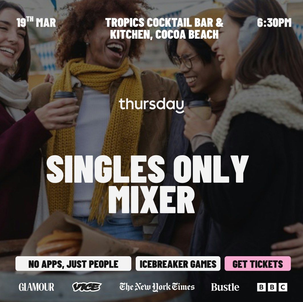 🌴Thursday | Singles Only Mixer | Cocoa Beach, FL
