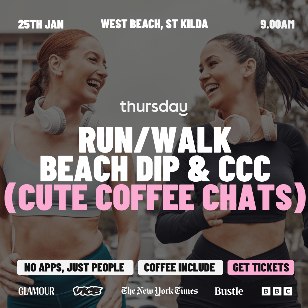 Sunday | Run/Walk, Dip & Coffee ☀️🌊☕ | St Kilda