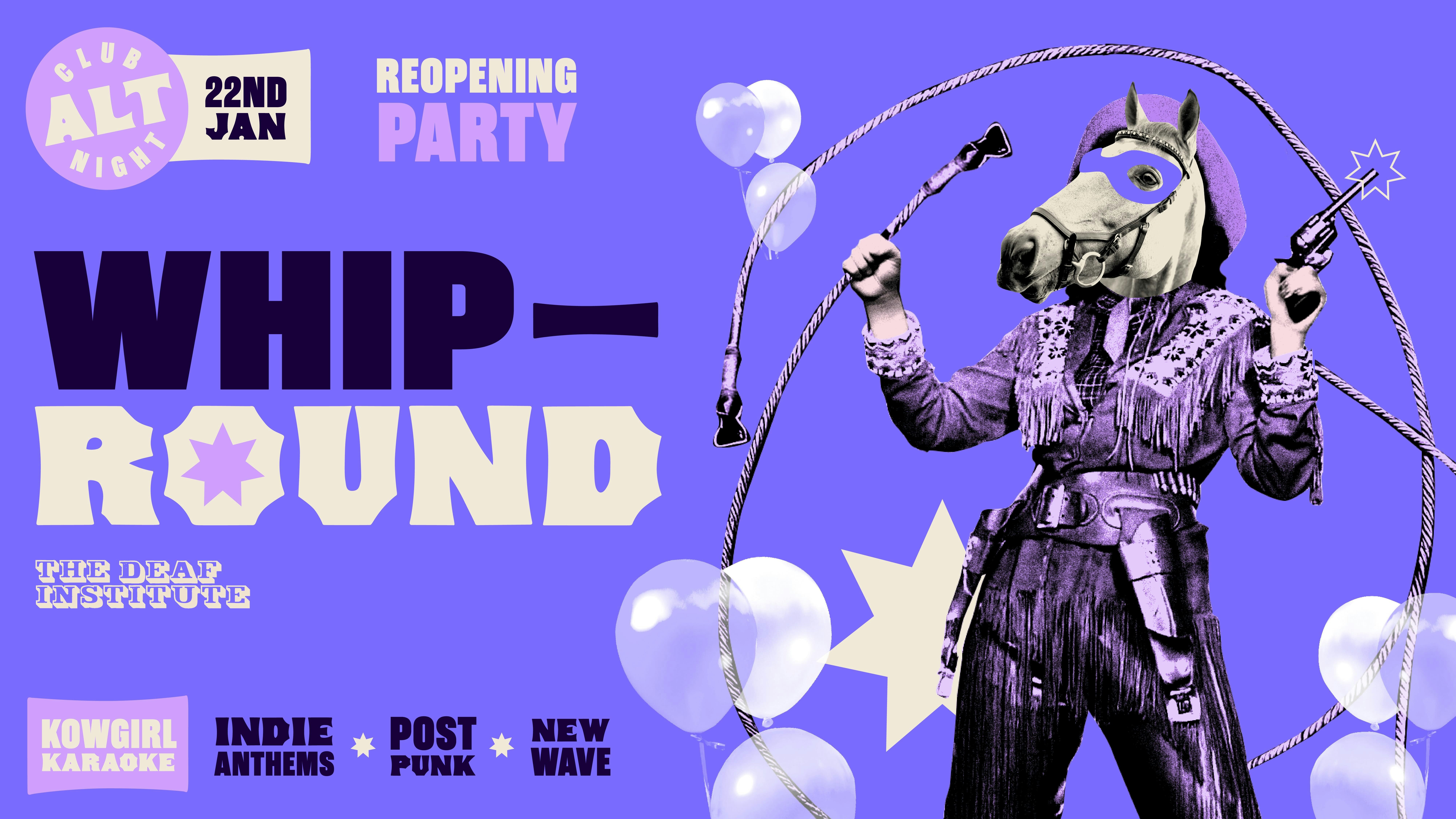 Whip Round🤠 REOPENING PARTY | INDIE CLASSICS, POST PUNK, NEW WAVE + MORE