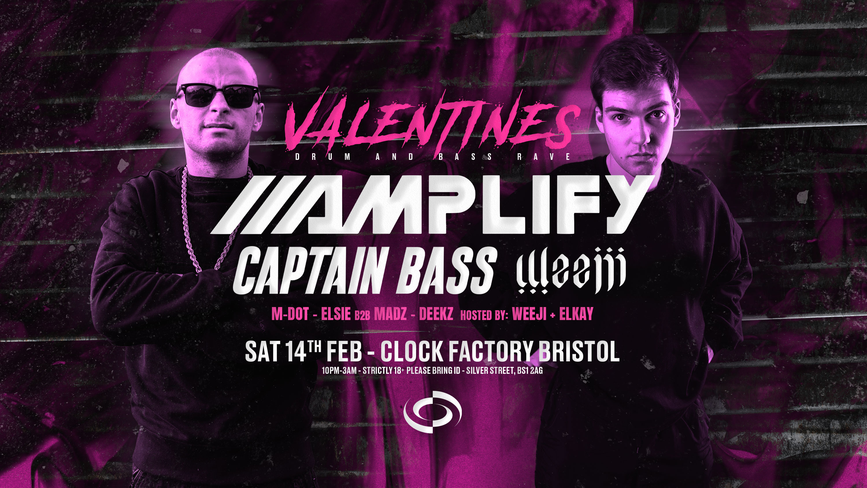 Bristol’s Valentine’s DNB Rave: Amplify & Weeji + Captain Bass