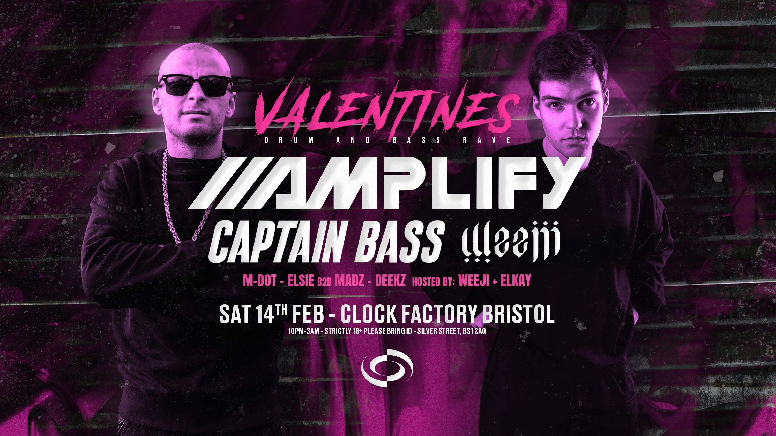 Bristol’s Valentine’s DNB Rave: Amplify & Weeji + Captain Bass