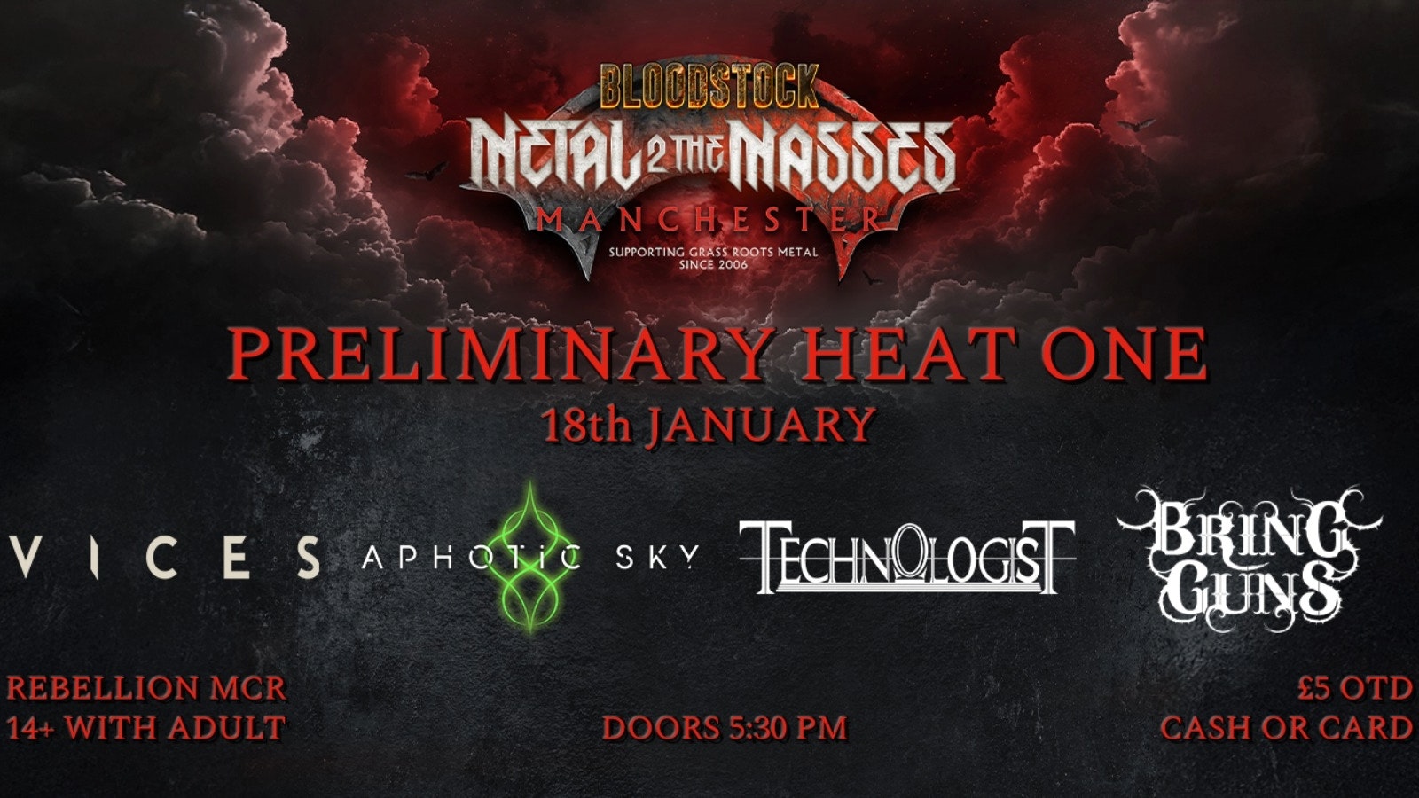 Metal 2 The Masses 2026 – Heat 1