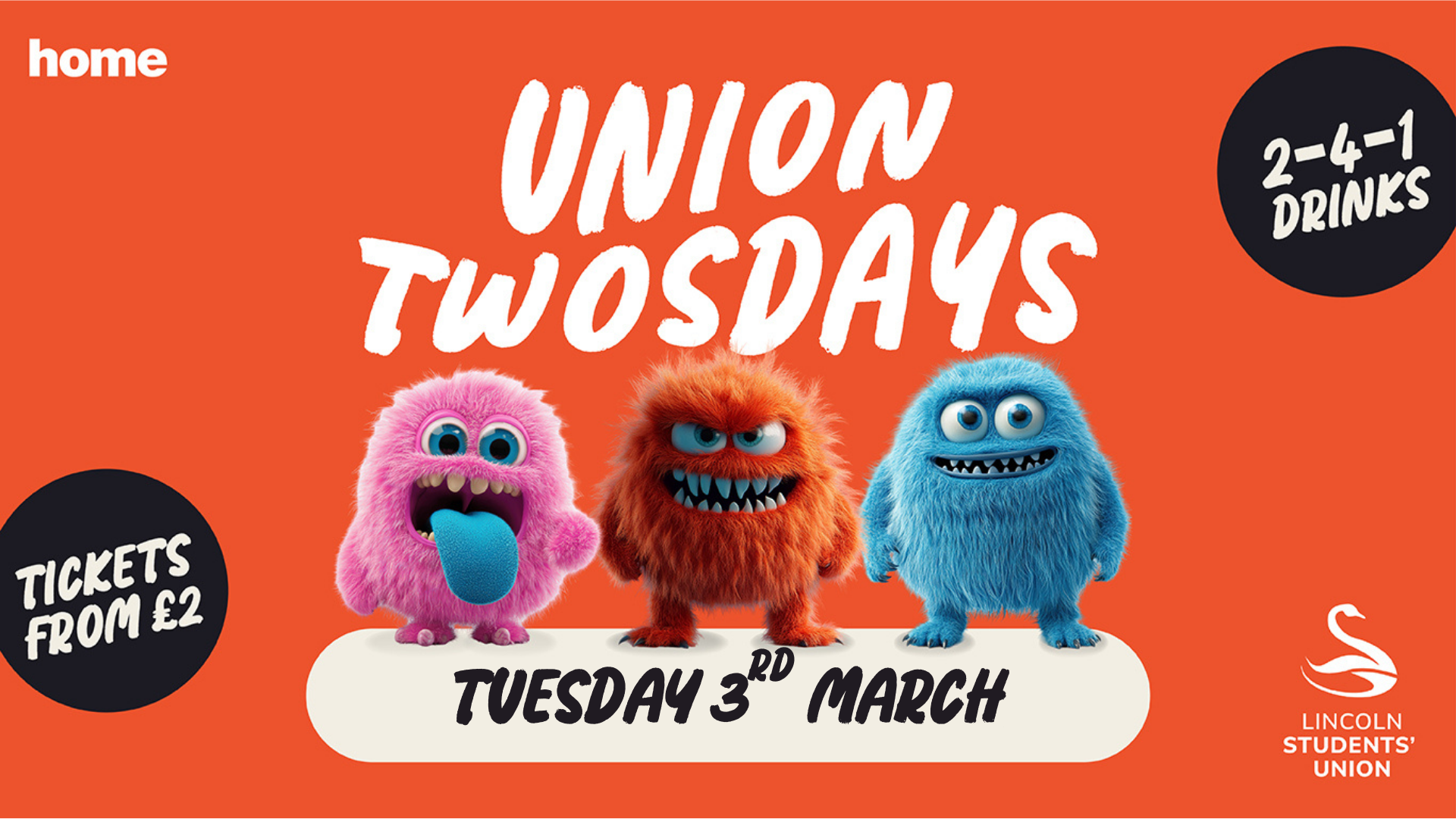 Union Twosdays – Tuesday 3rd March