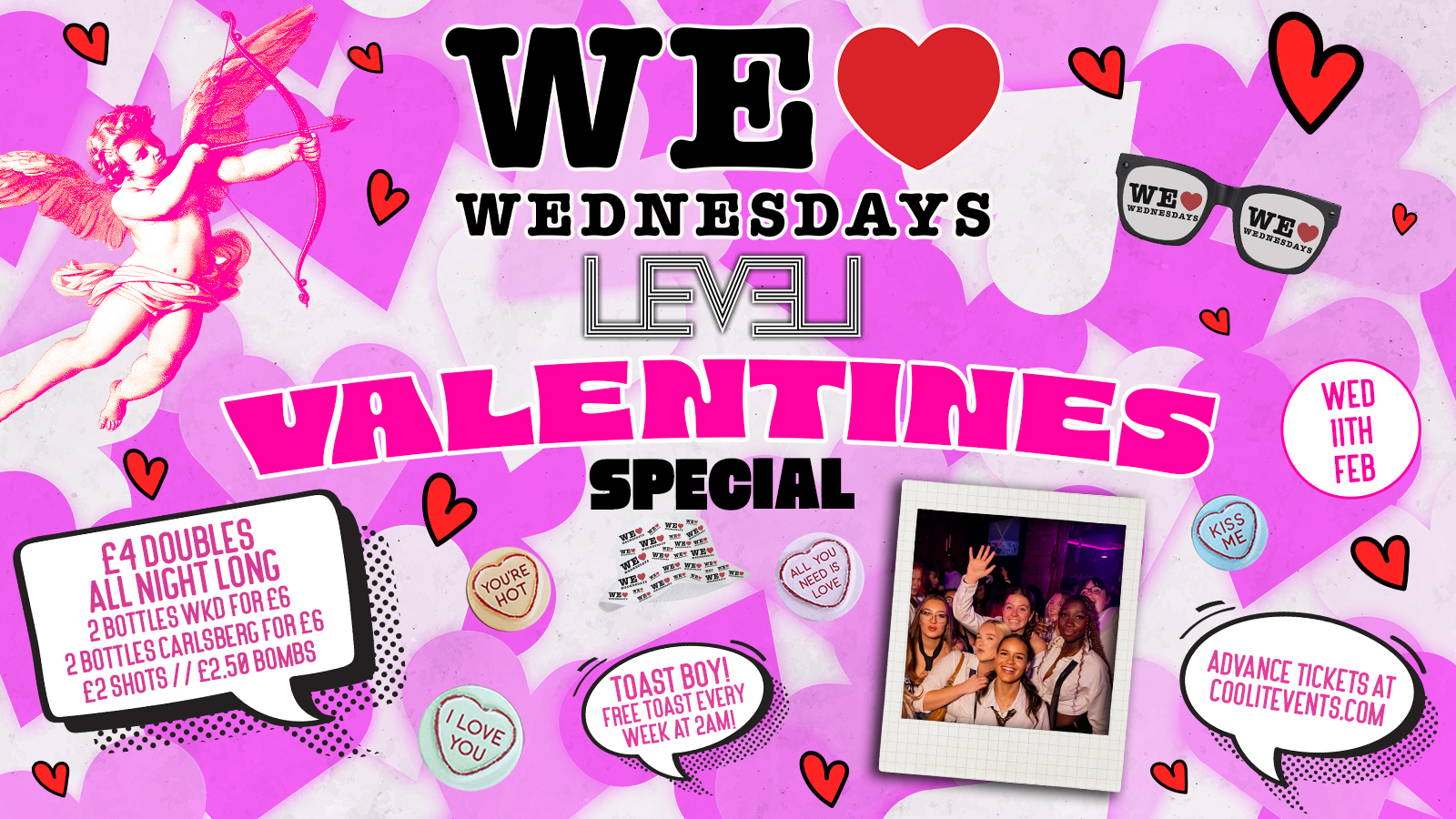 WE LOVE ❤️ WEDNESDAYS – VALENTINES SPECIAL 💘 – LIVERPOOL’S LEGENDARY WEDNESDAY NIGHT