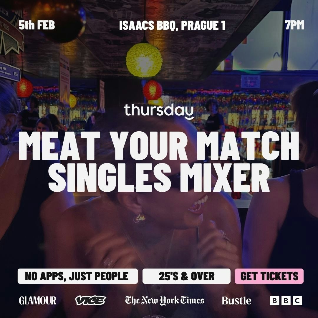 Thursday | Singles Mixer | Isaacs BBQ, Prague 1 | CZ / EN