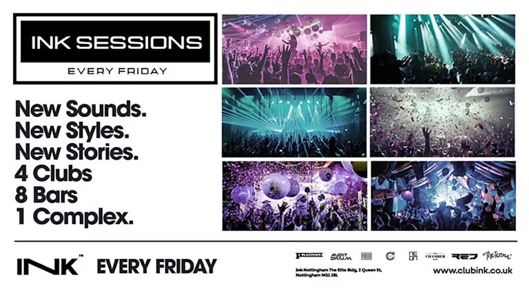 Ink Sessions – Every Friday – End of Exams Special