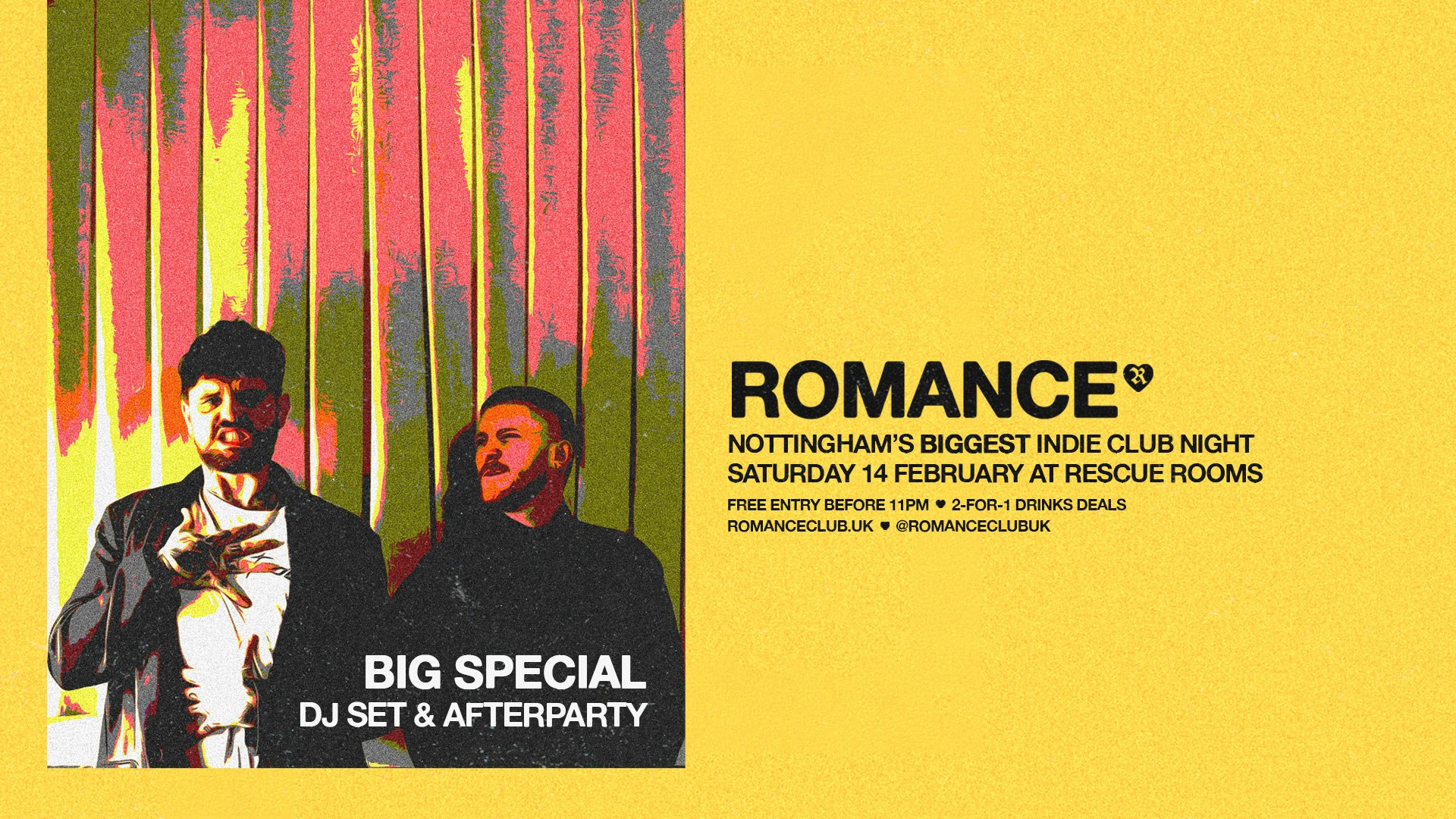 ROMANCE 💛 Big Special DJ Set 🩷 Nottingham’s biggest indie club night