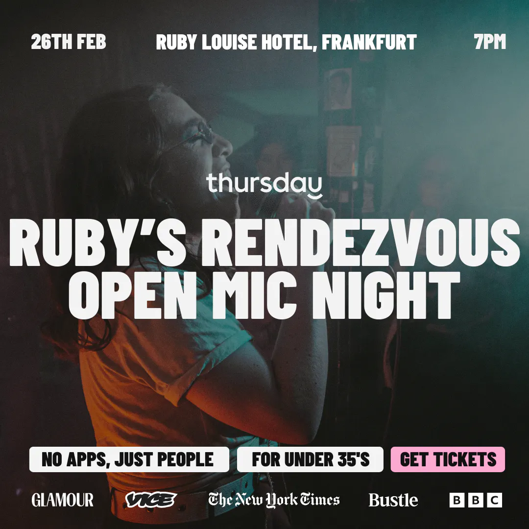 Thursday | Ruby's Rendezvous: Open Mic Night (Under 35) @ Ruby Louise ...