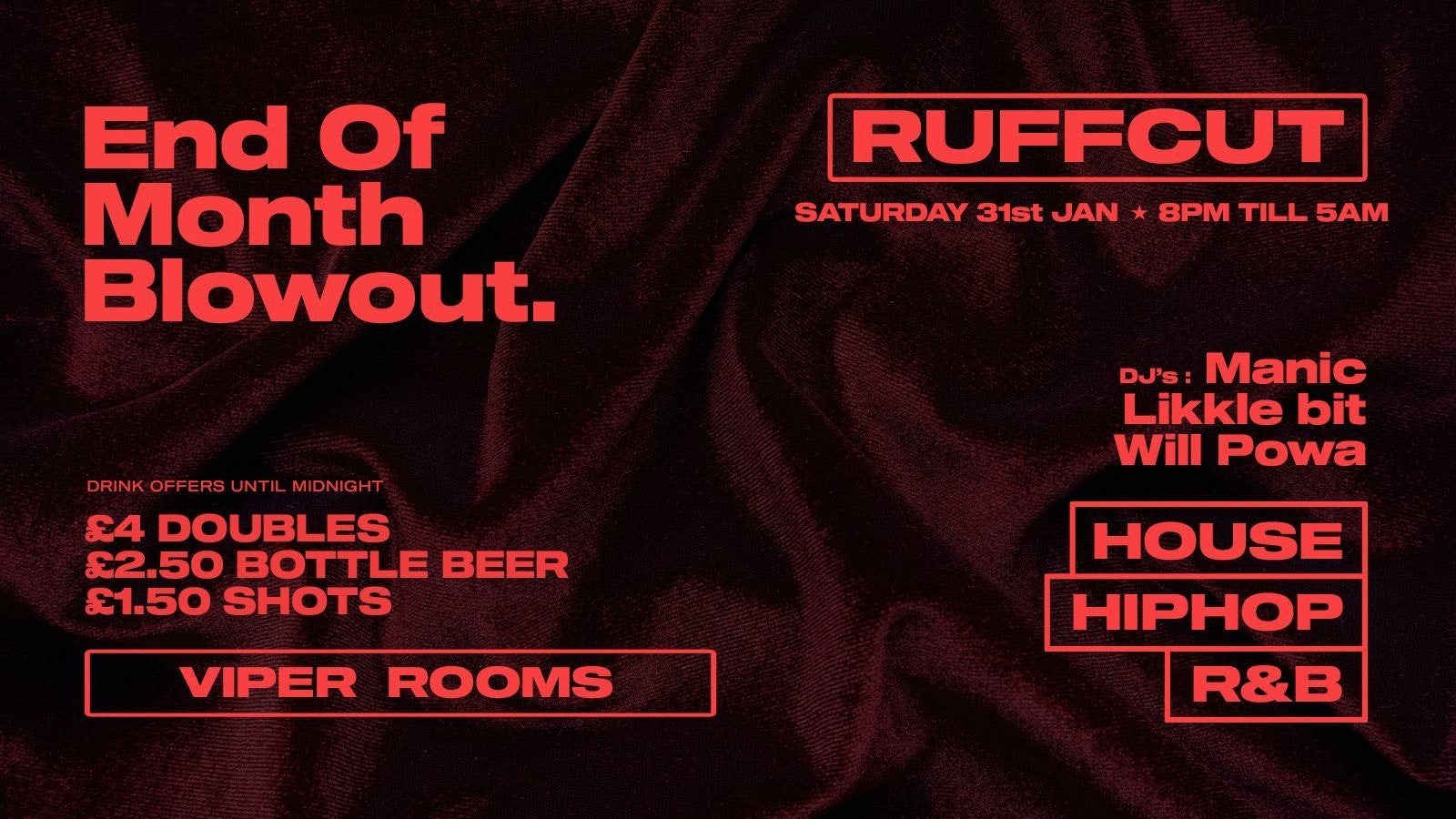 RUFFCUT – End Of Month Blowout – Soundclash