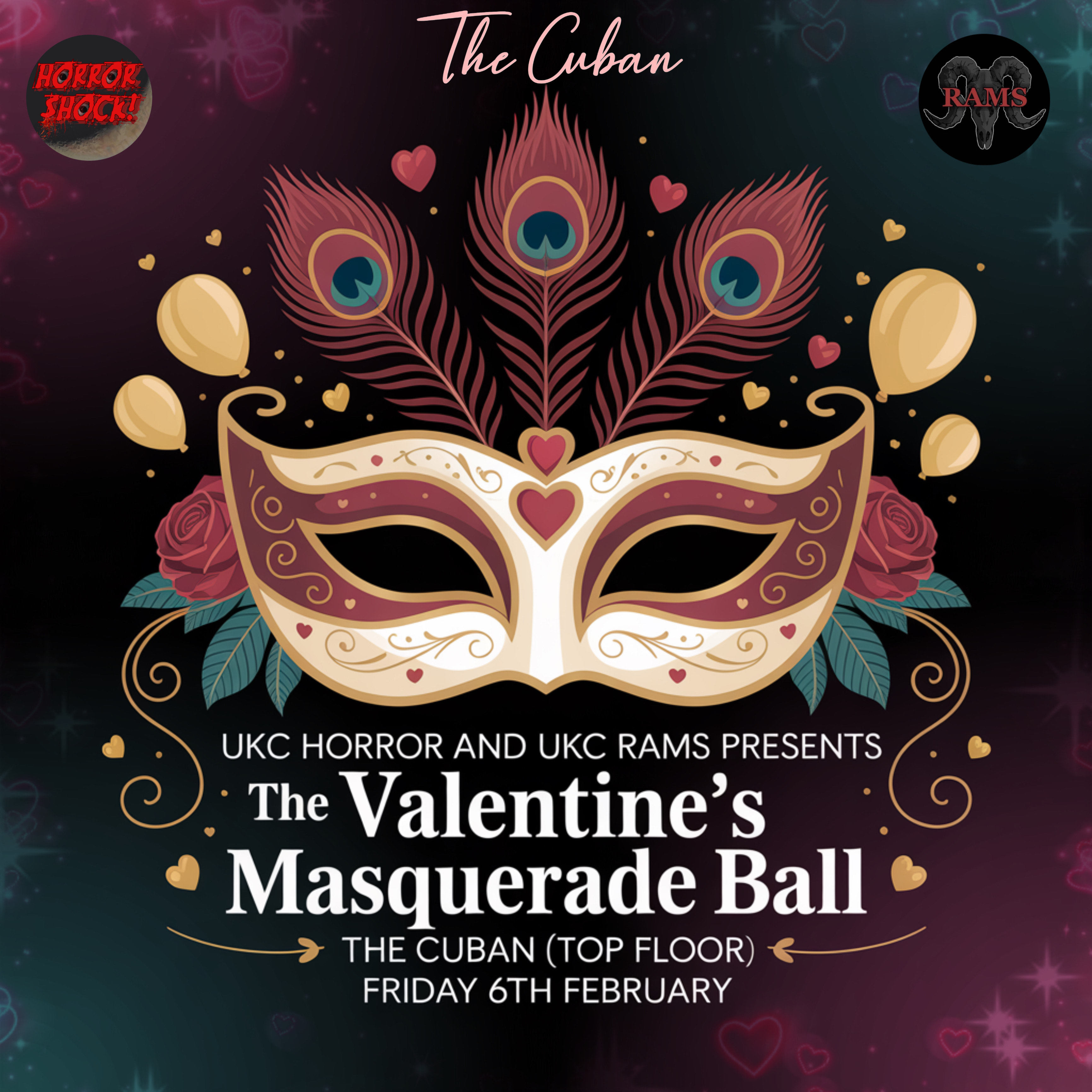 🩸🎭 Valentine’s Masquerade Ball 🎭🩸 – TOP FLOOR!!!