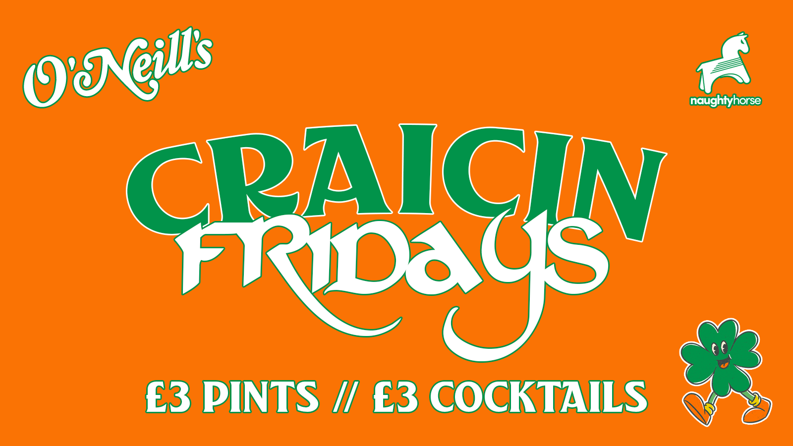 Craicin Fridays [£3 Pints/Cocktails]