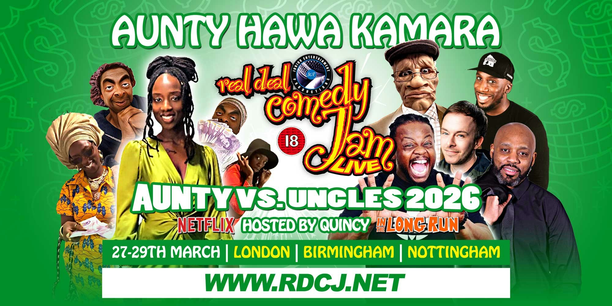 Birmingham Real Deal Comedy Jam – Aunty Vs. Uncles 2026!