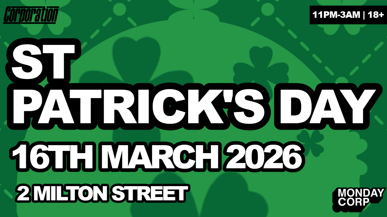 MONDAY CORP | ST PATRICK’S DAY SPECIAL