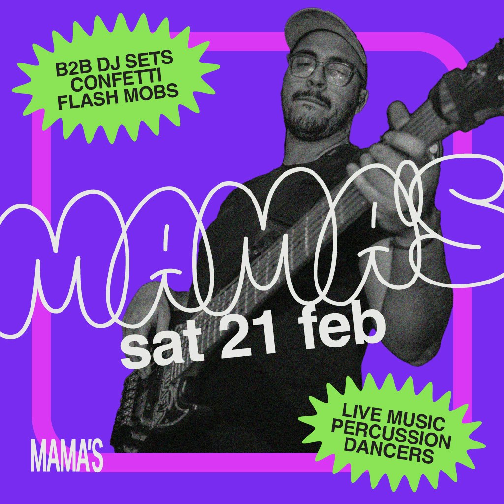 MAMA ROUX’S SATURDAYS – FREE DRINK WITH TICKET*
