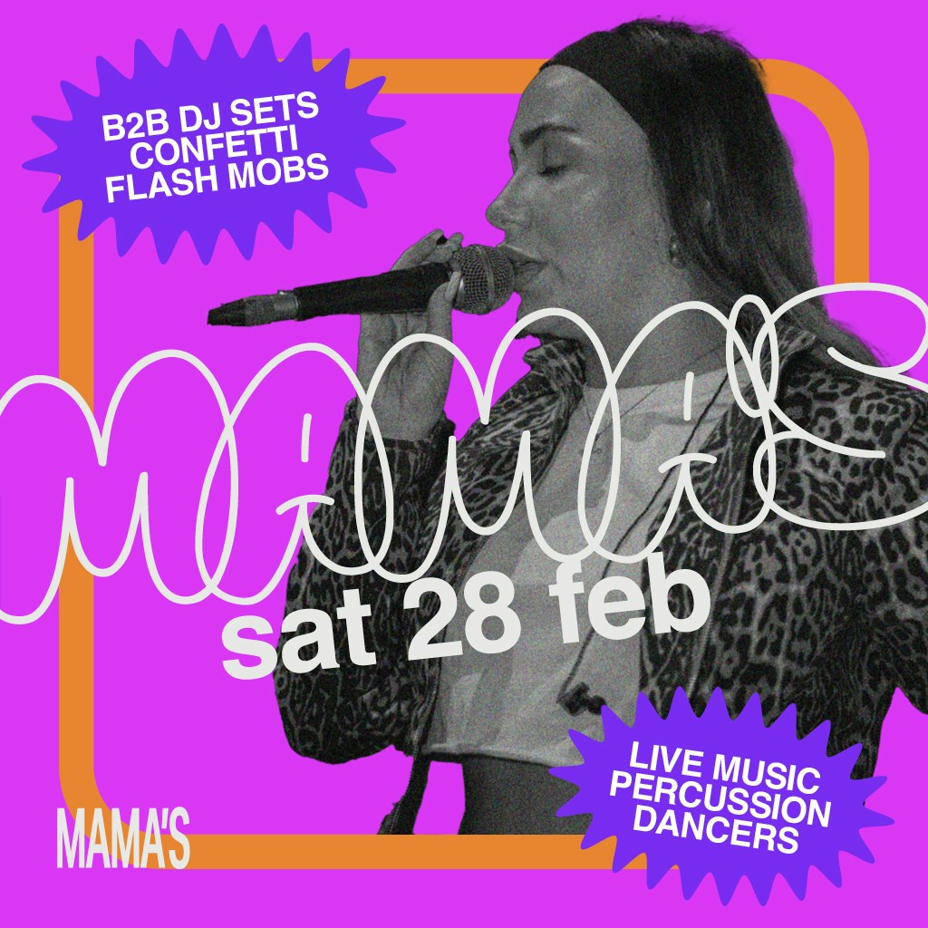 MAMA ROUX’S SATURDAYS – FREE DRINK WITH TICKET*