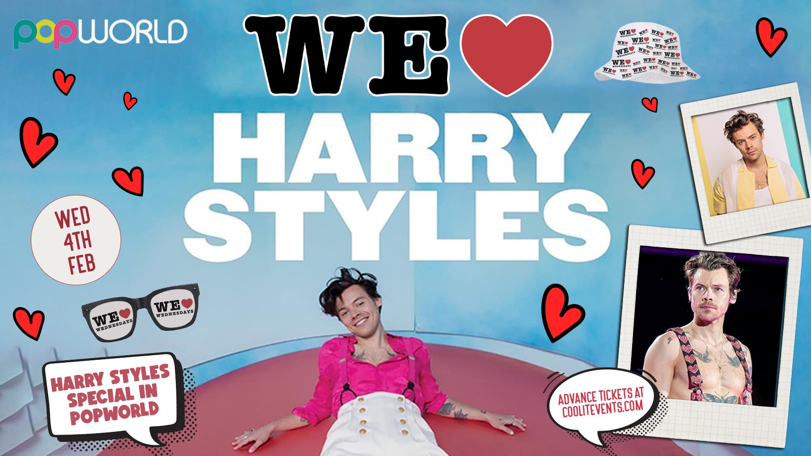WE LOVE ❤️ WEDNESDAYS – HARRY STYLES SPECIAL IN POPWORLD 🪩🎶💋 – Manchester’s Biggest Student Night!