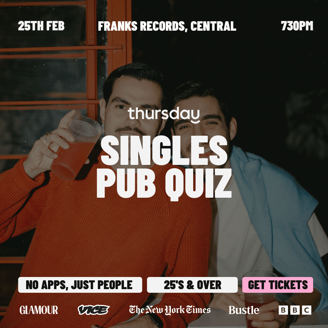 Thursday | Singles Pub Quiz | Frank’s Records