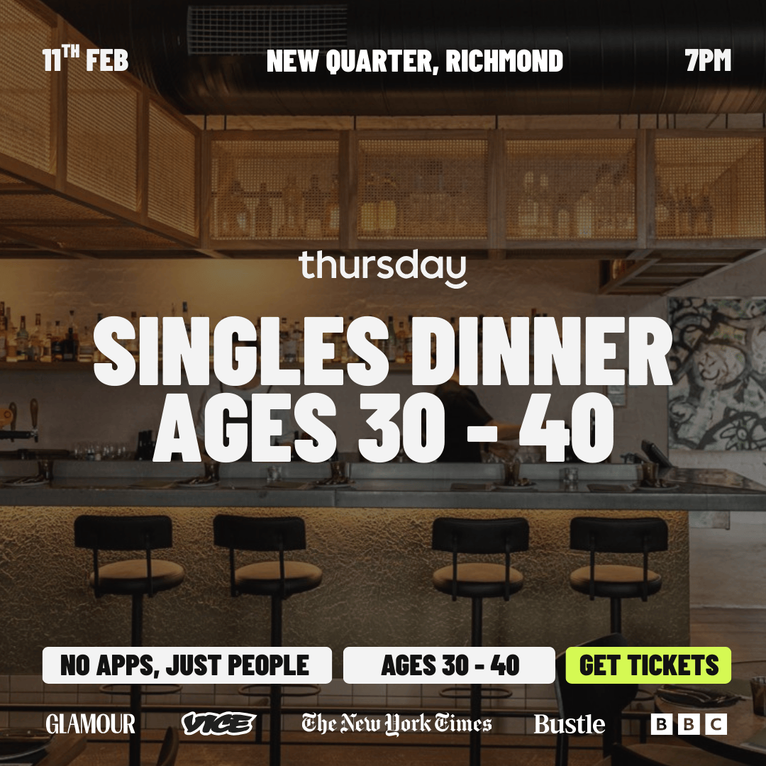 Wednesday | Single & Snacky Singles Dinner (30-40) | Richmond
