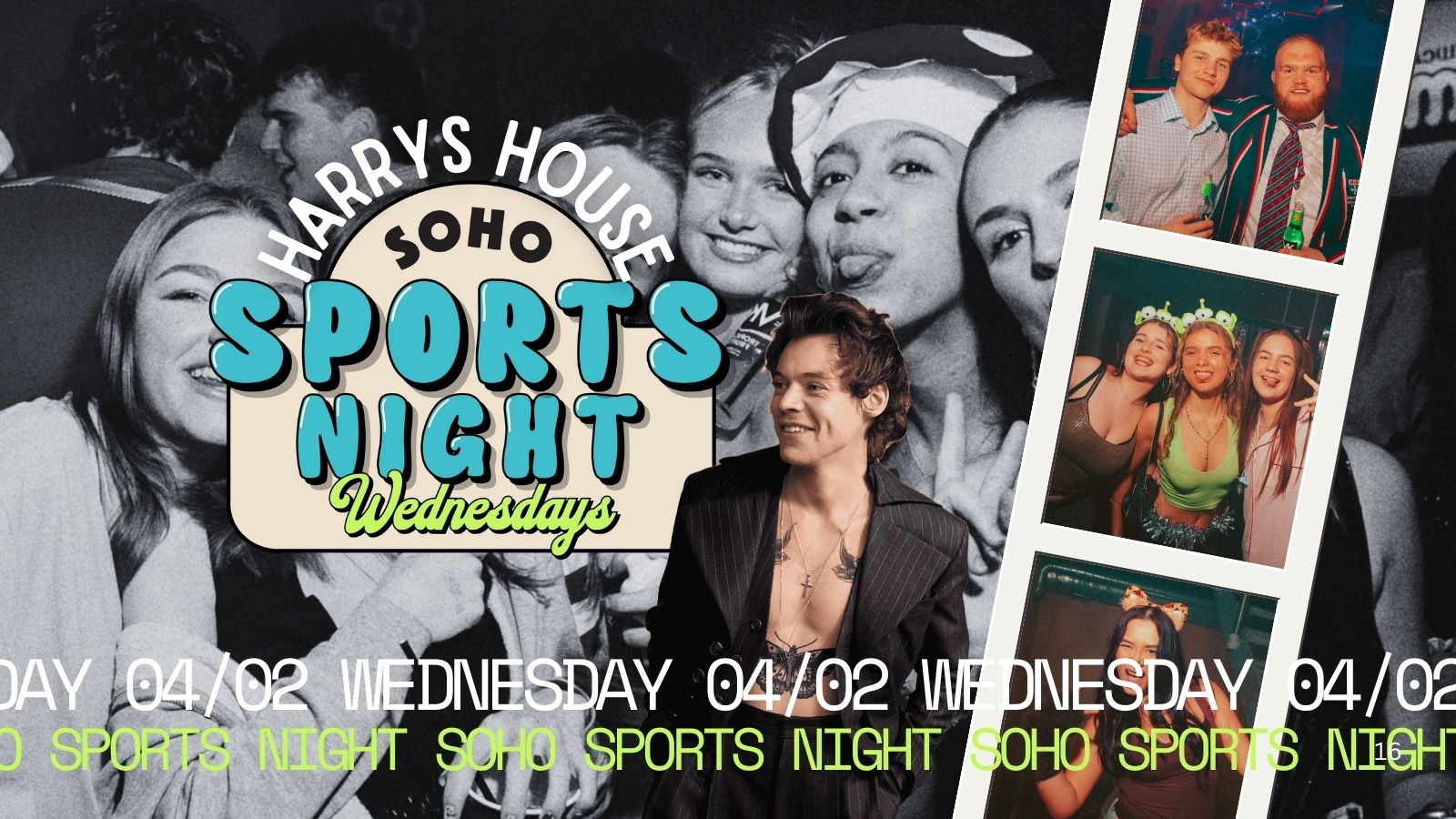 Your Official Soho Sports Night | Wednesday 4th Feb | Soho Rooms Newcastle